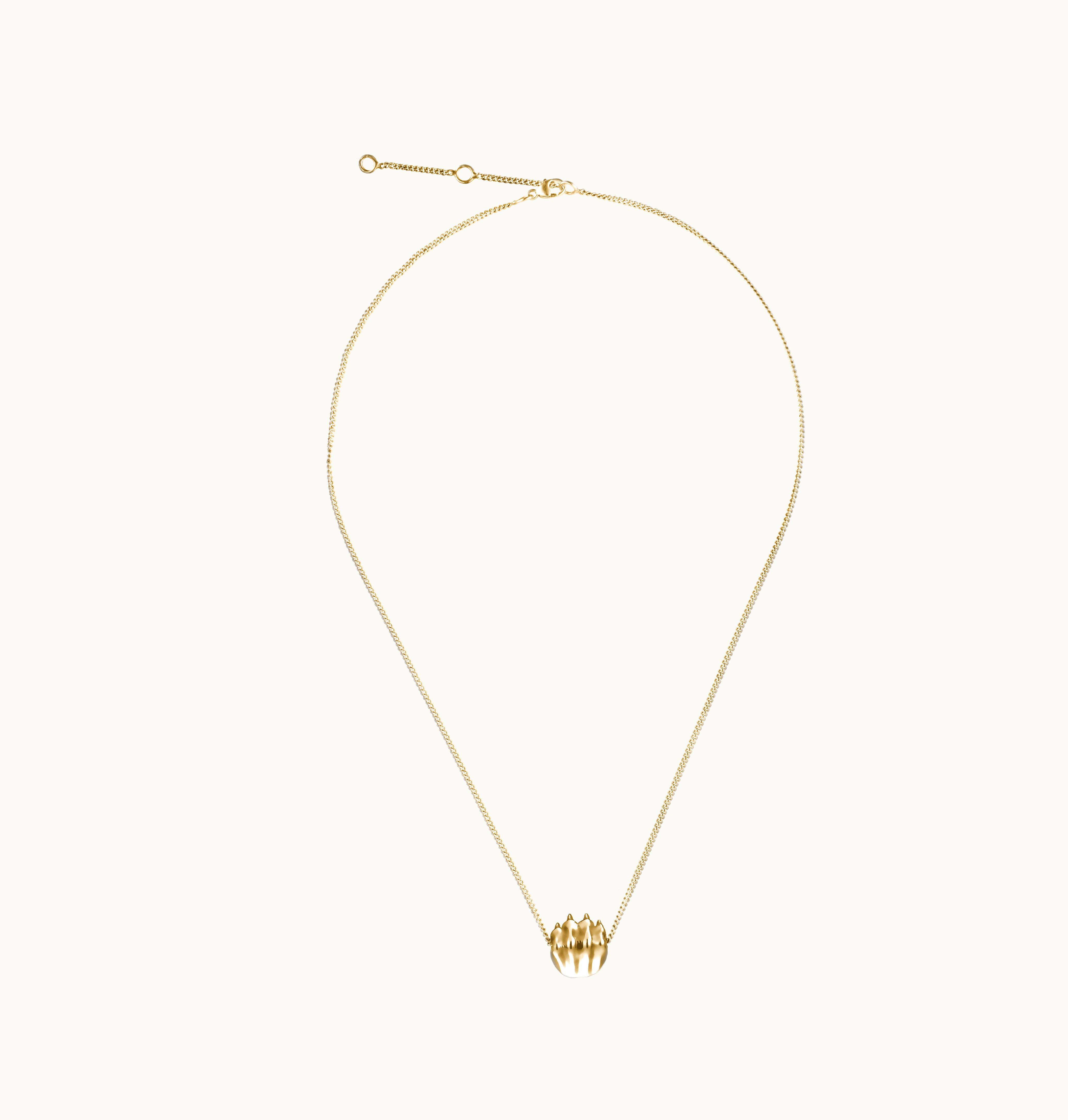 Christofle Christofle Sterling Silver Gilded 24 Carats Pendant Necklace Patte De Lion