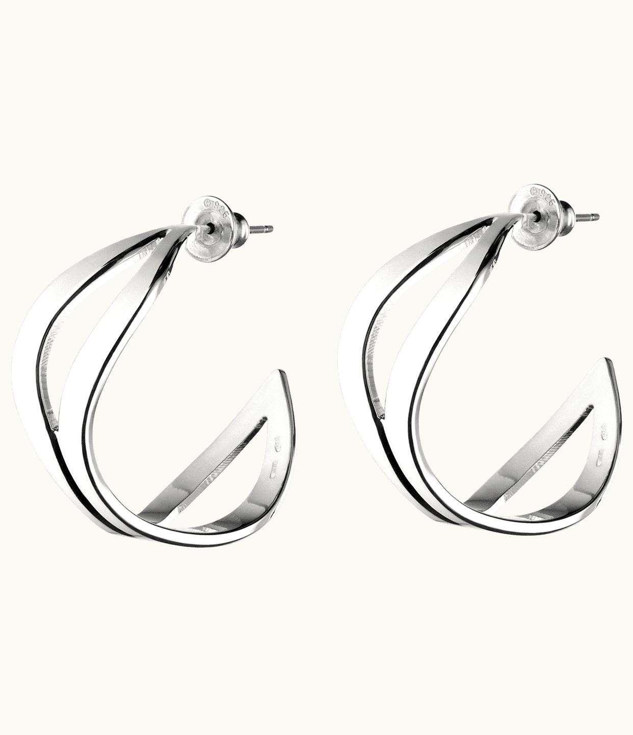 Christofle Christofle Sterling Silver Small Hoop Earrings Rivage
