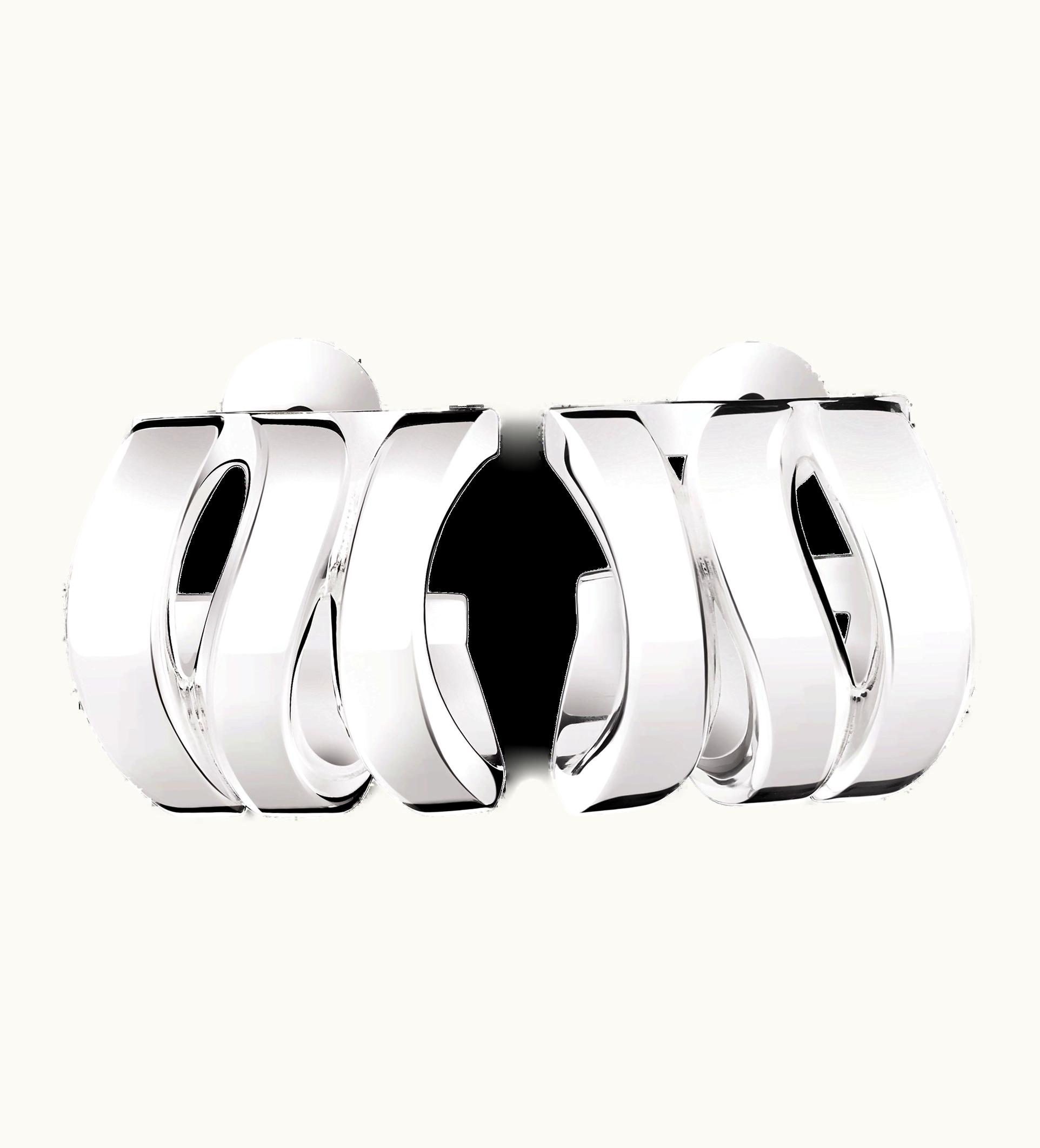 Christofle Christofle Sterling Silver Small Hoop Earings Rivage