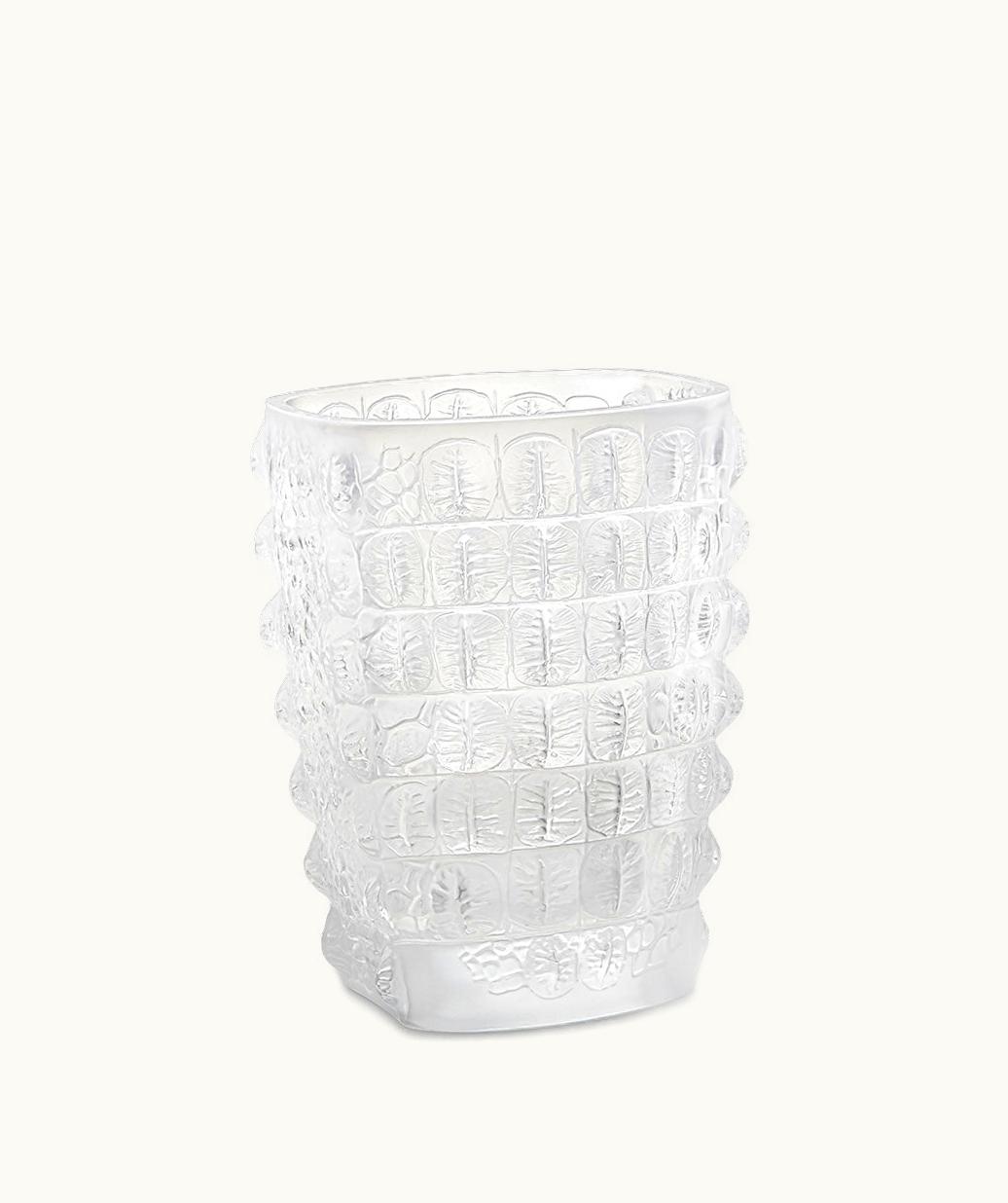 Lalique Lalique Croco Vase - Clear Crystal