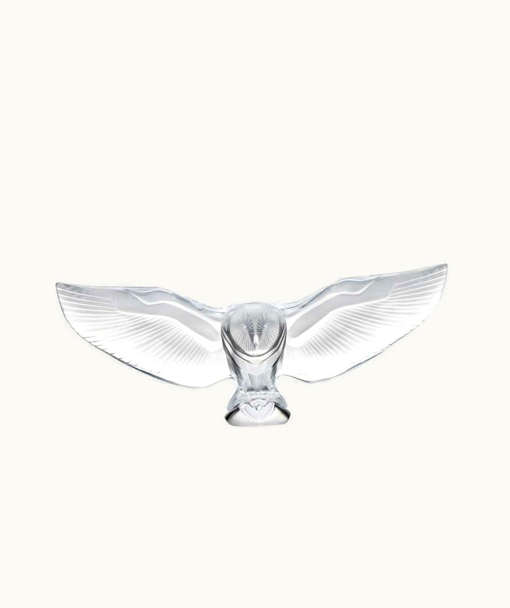 Lalique Lalique Barn Owl Sculpture - Clear Crystal