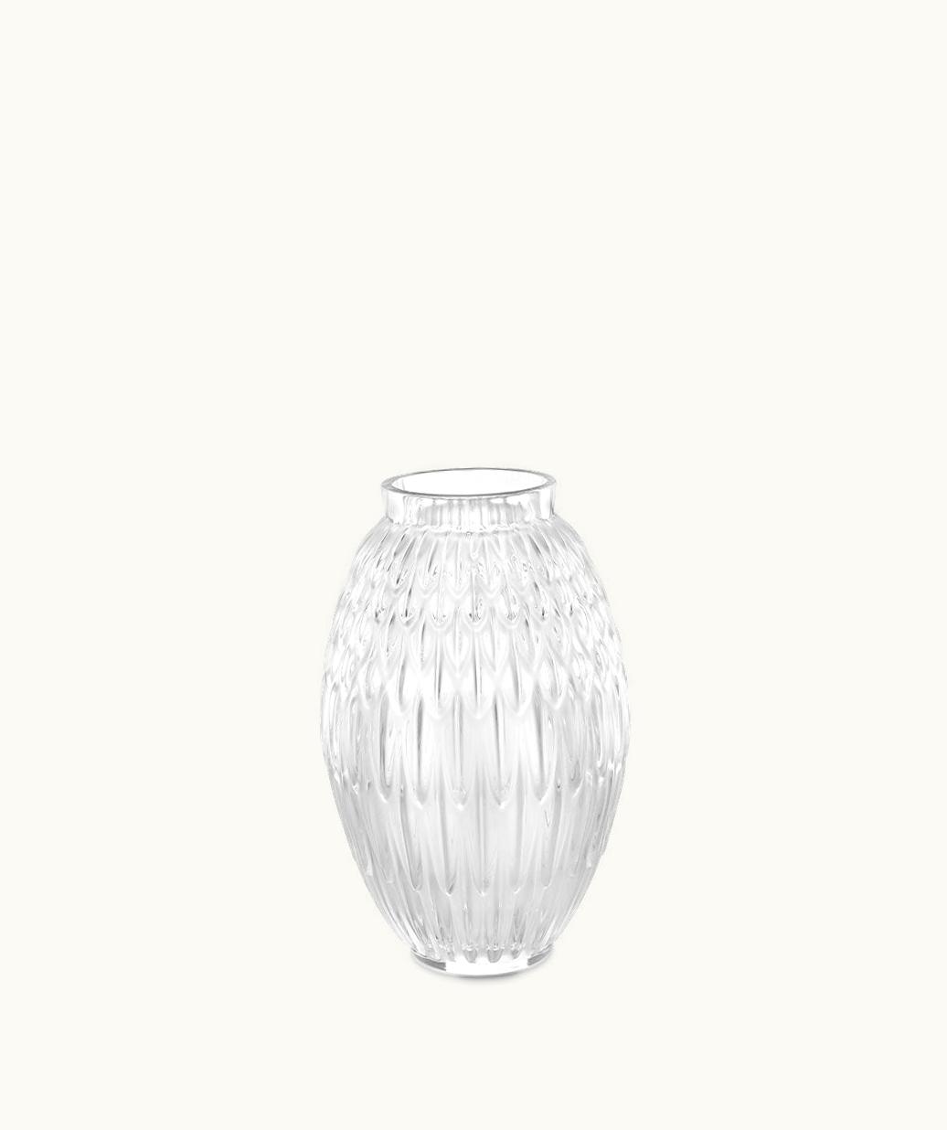Lalique Lalique Plumes Vase - Clear Crystal