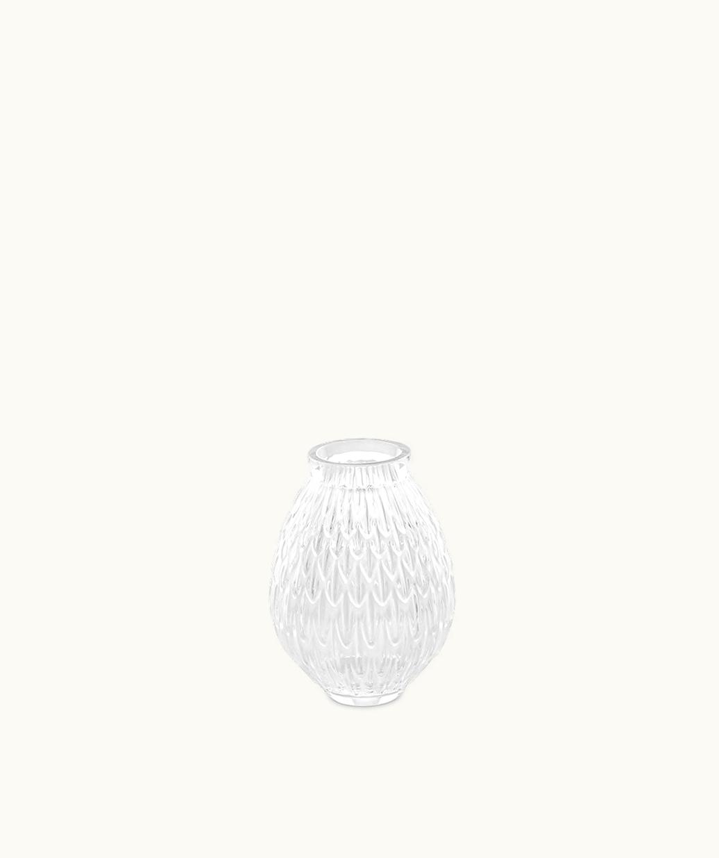 Lalique Lalique Plumes Small Vase - Clear Crystal