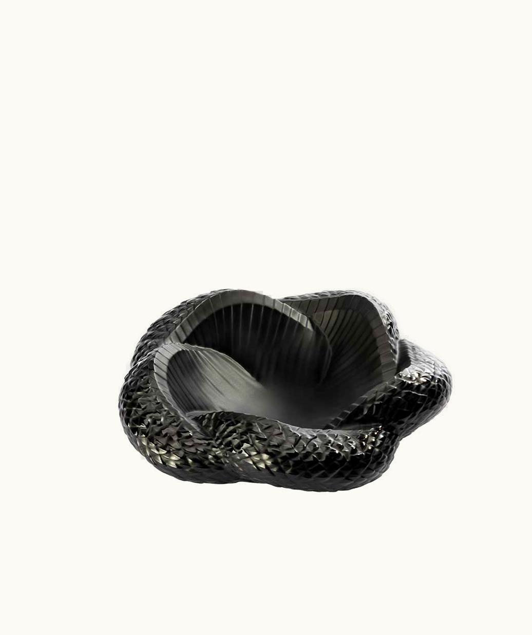 Lalique Lalique Serpent Bowl - Black Crystal