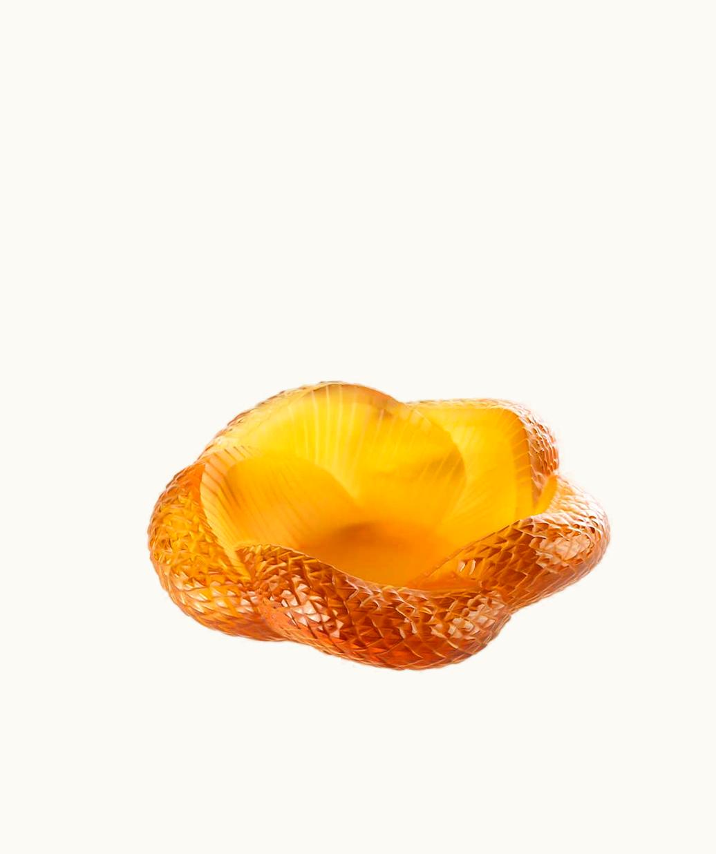 Lalique Lalique Serpent Bowl - Amber Crystal
