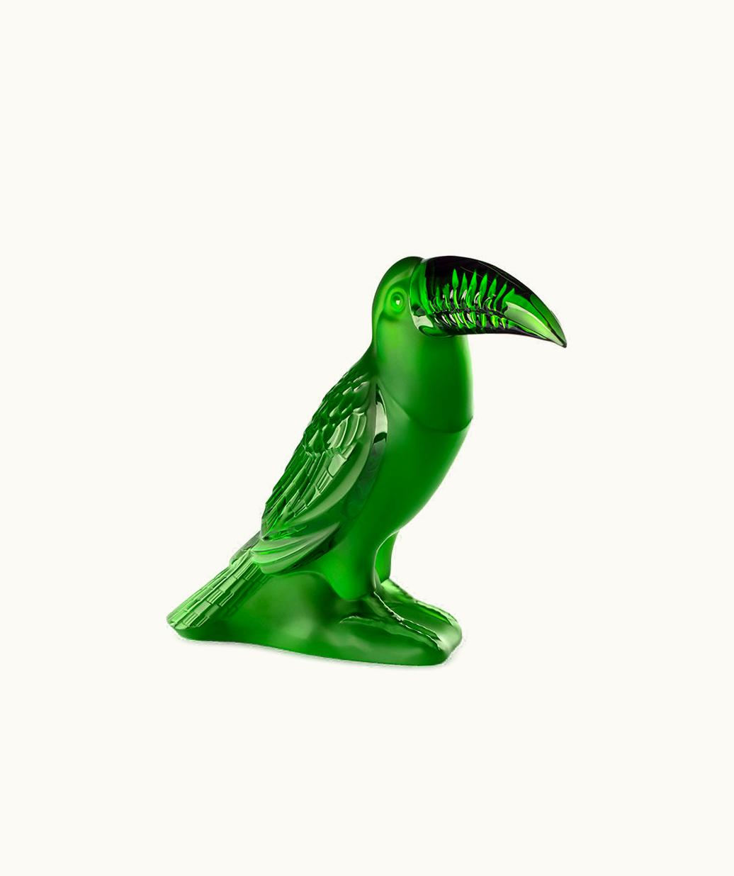 Lalique Lalique Toucan Sculpture - Amazon Green Crystal