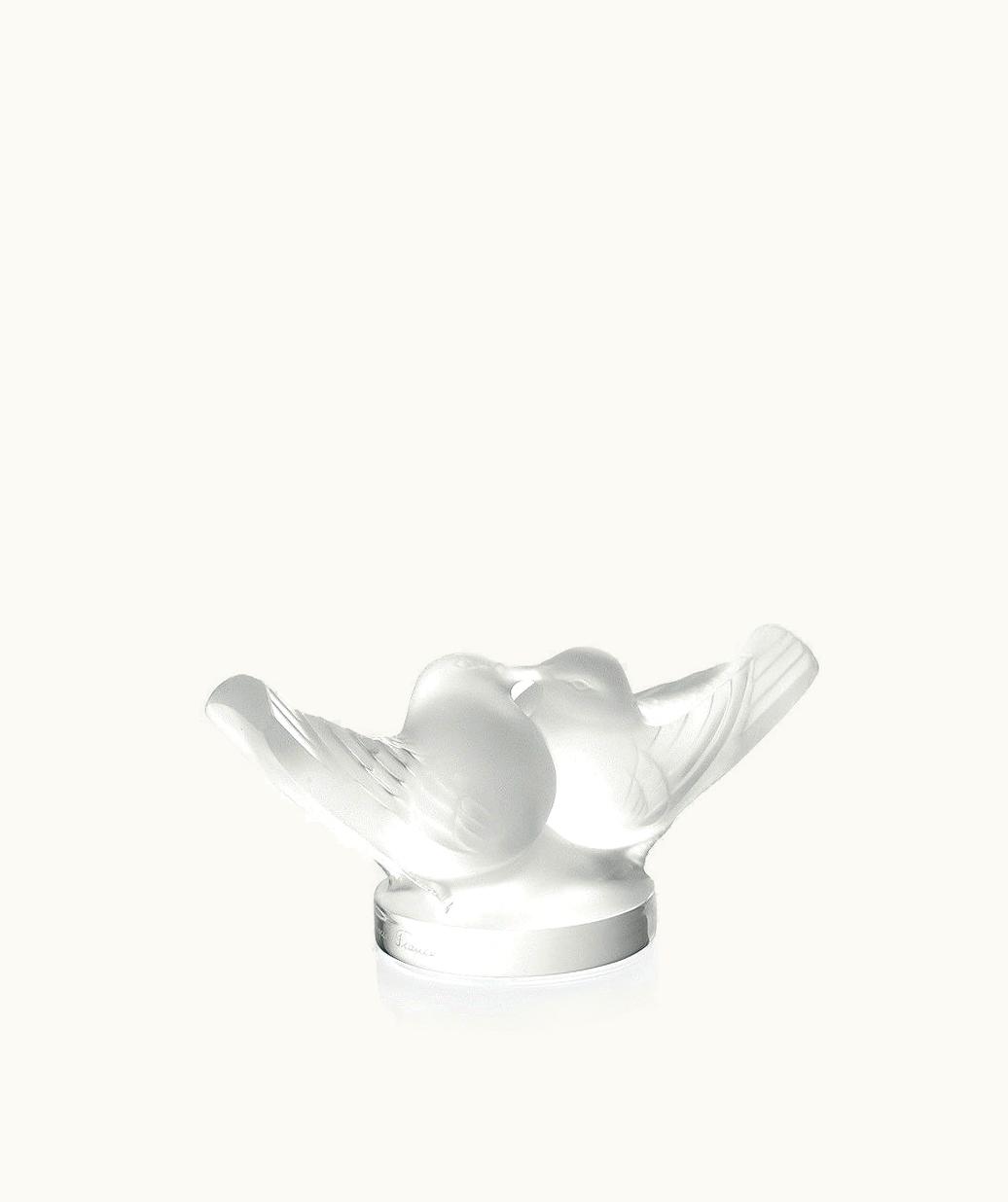 Lalique Lalique 2 Lovebirds Large Sculpture - Clear Crystal