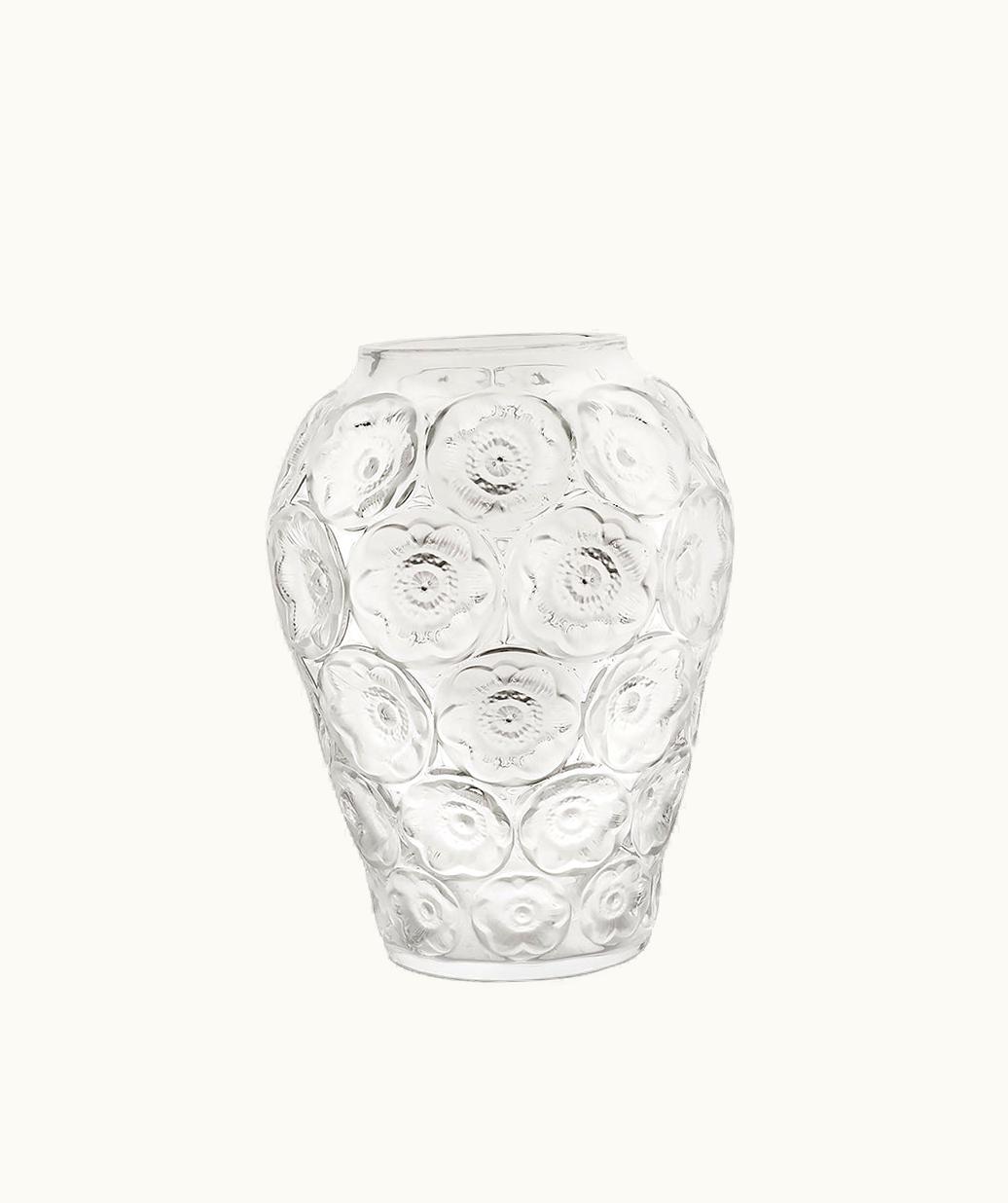 Lalique Lalique Anemones Vase - Clear Crystal