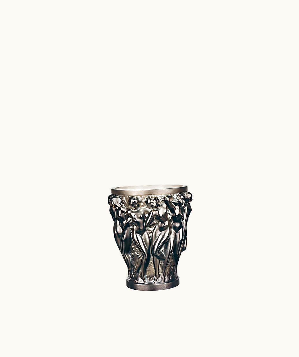 Lalique Lalique Bacchantes Small Vase - Bronze Crystal
