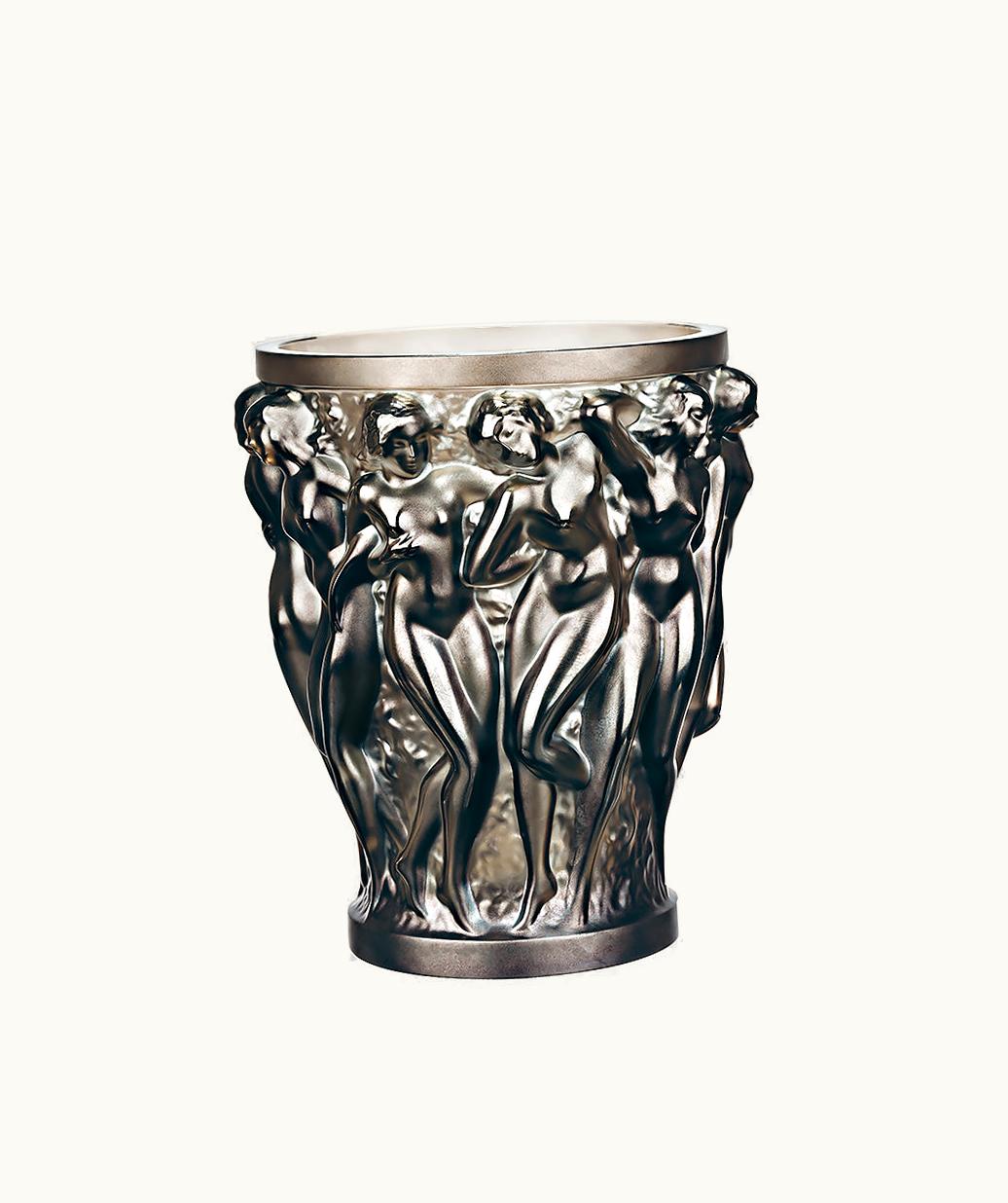 Lalique Lalique Bacchantes Vase - Bronze Crystal