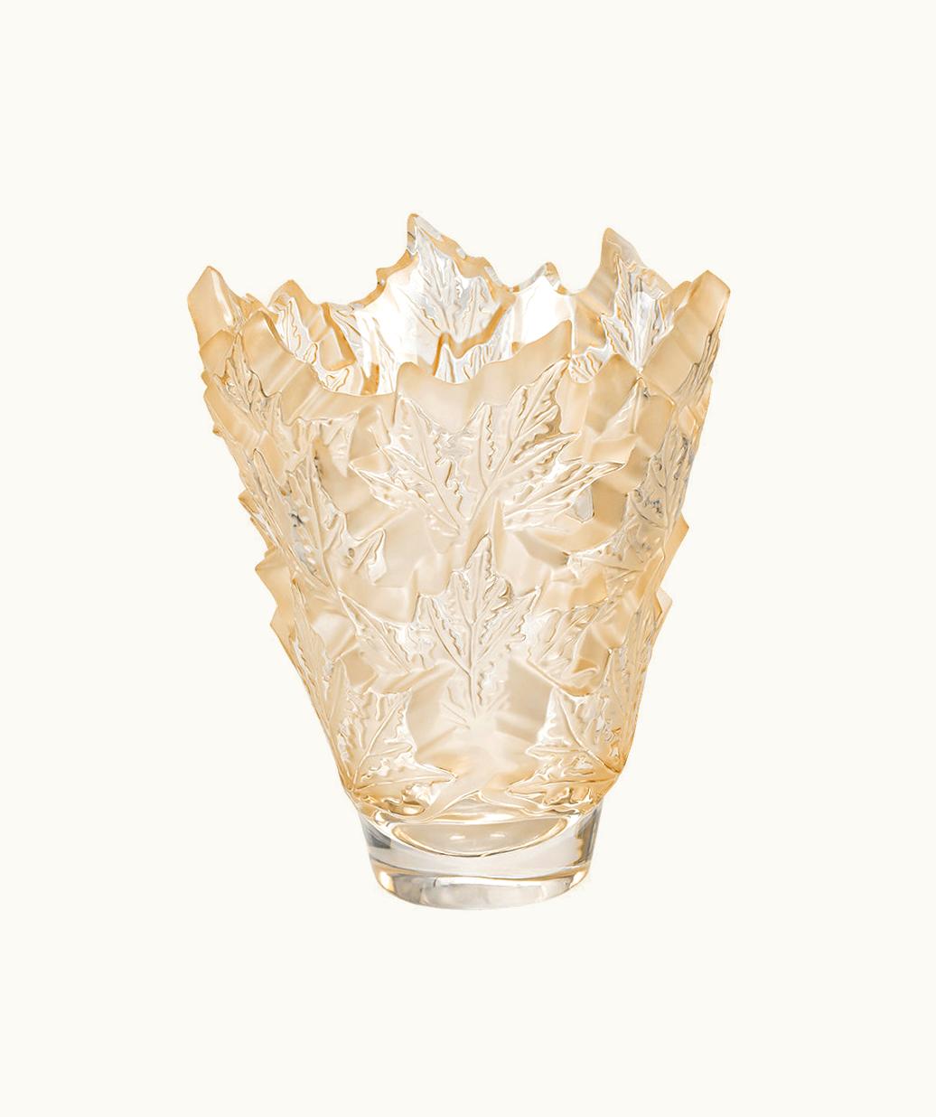 Lalique Lalique Champs-Élysées Vase - Gold Luster Crystal