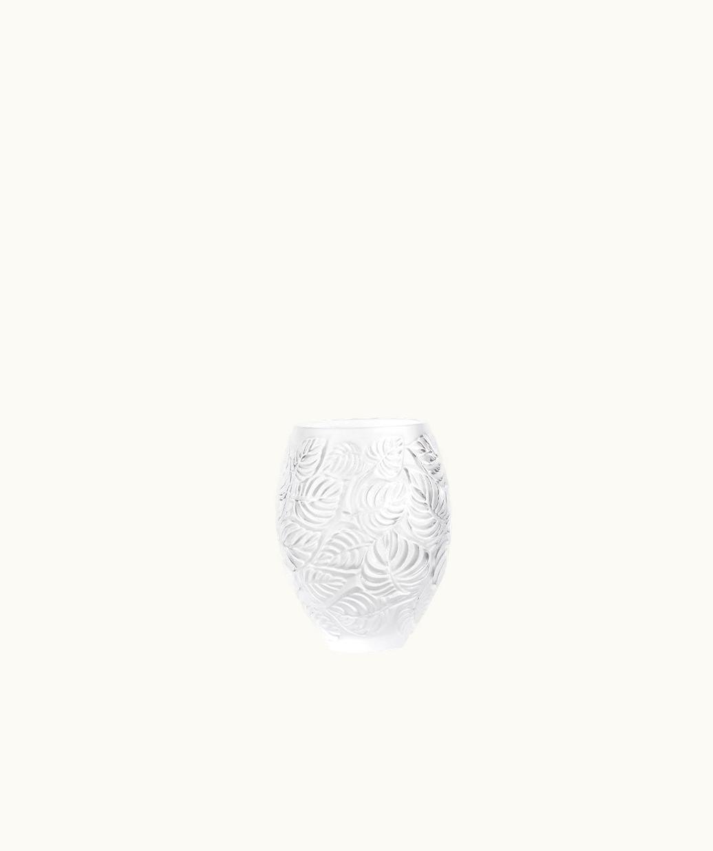 Lalique Lalique Feuilles Vase - Clear Crystal