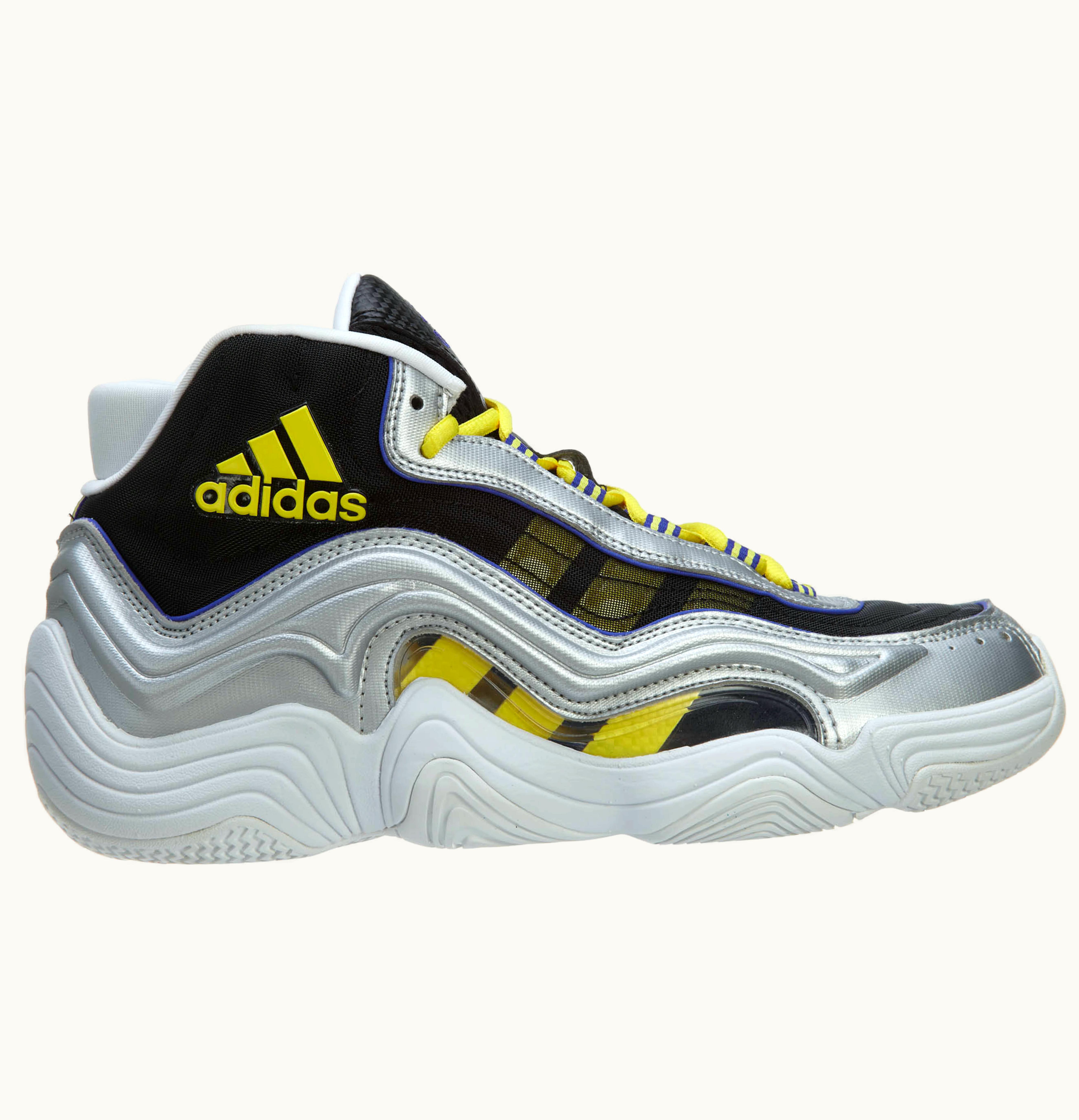 Adidas adidas Crazy 2 Basketball Shoes Silver Metallic Light Yellow Night Flash