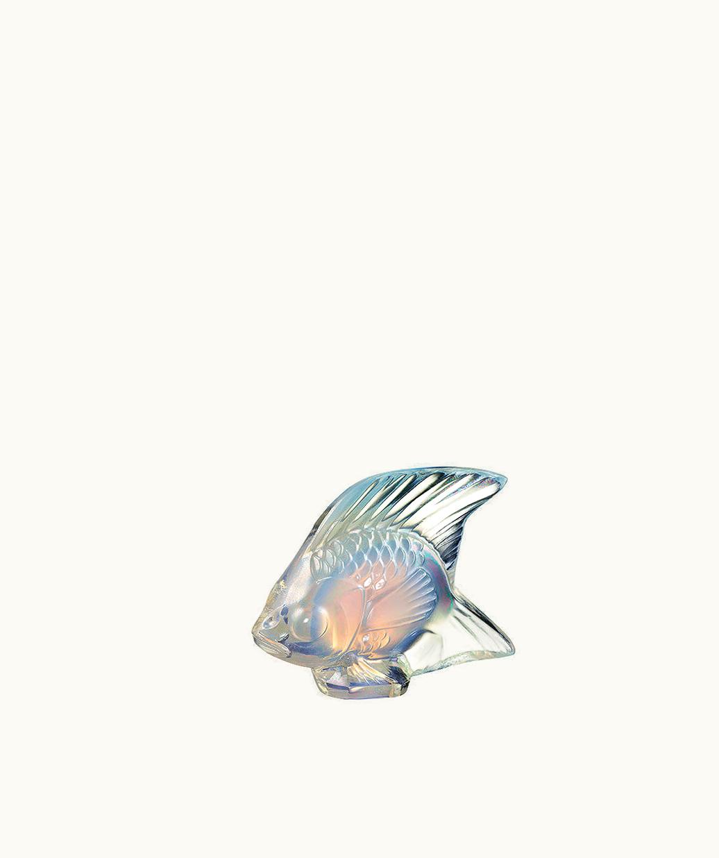 Lalique Lalique Fish Sculpture - Opalescent Luster Crystal