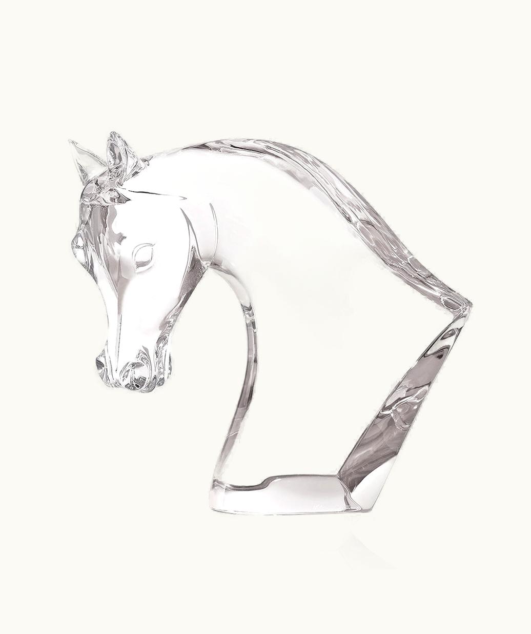 Lalique Lalique Horse's Head Sculpture - Clear Crystal