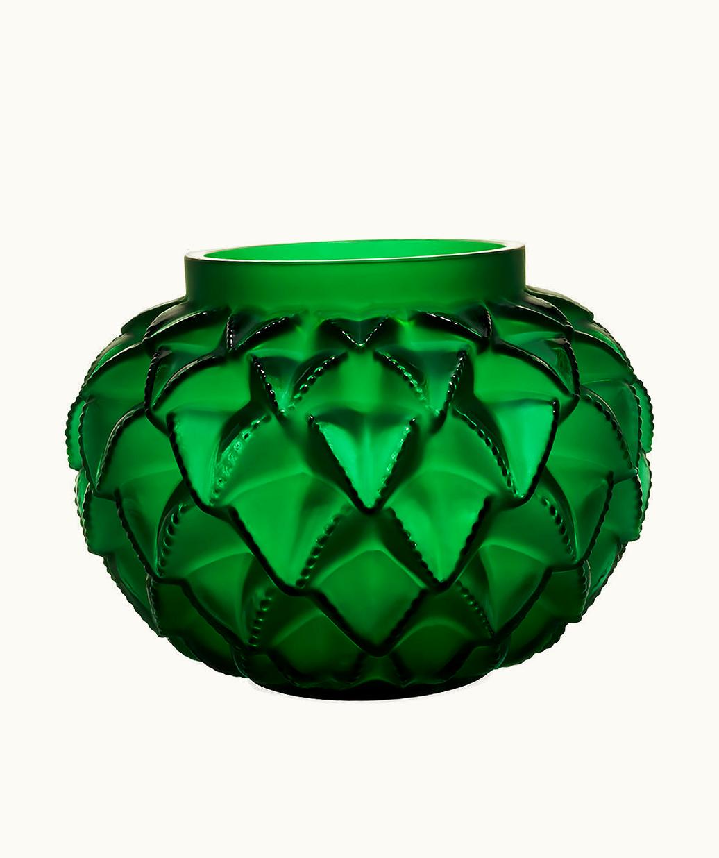 Lalique Lalique Languedoc Grand Vase - Green Crystal
