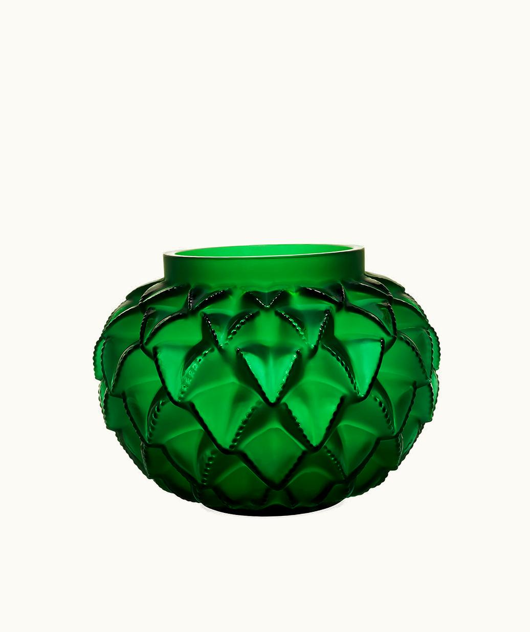 Lalique Lalique Languedoc Vase - Green Crystal