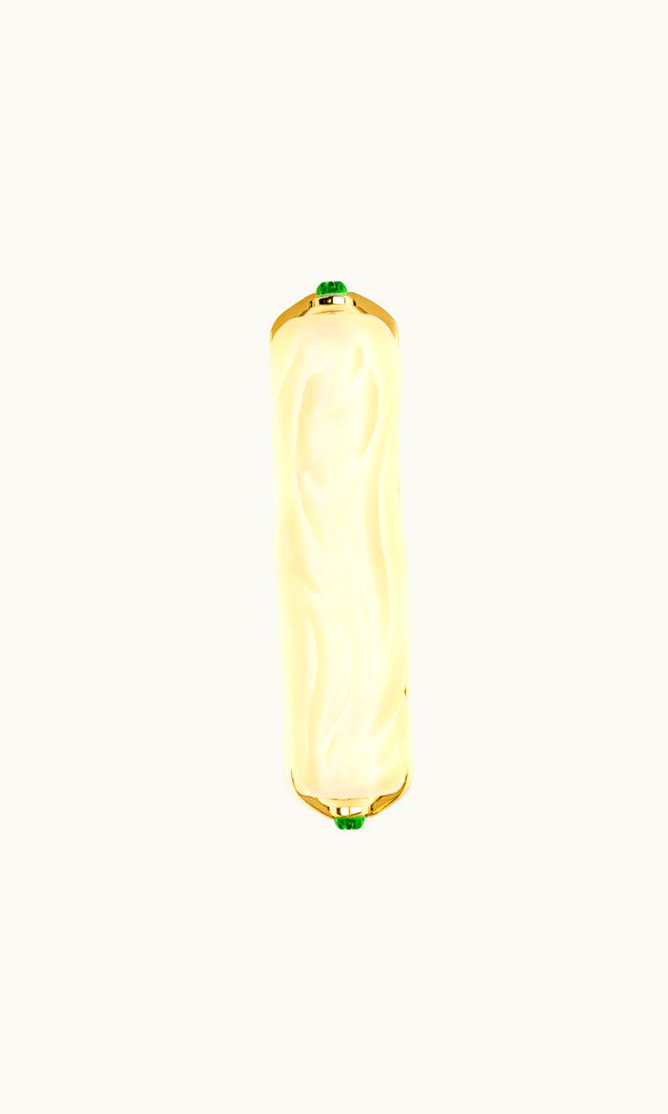 Lalique Lalique Mezuzah By Irma Small Size - Clear And Gilded