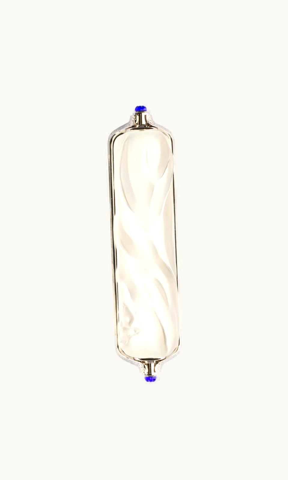 Lalique Lalique Mezuzah By Irma Large Size - Clear And Nickel