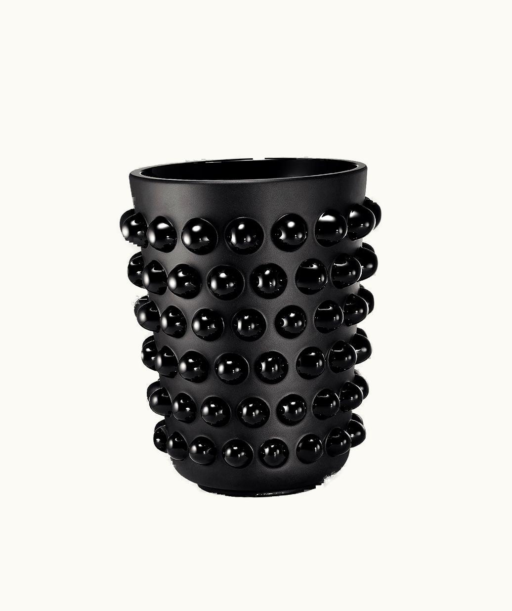 Lalique Lalique Mossi XXL Vase - Black Crystal