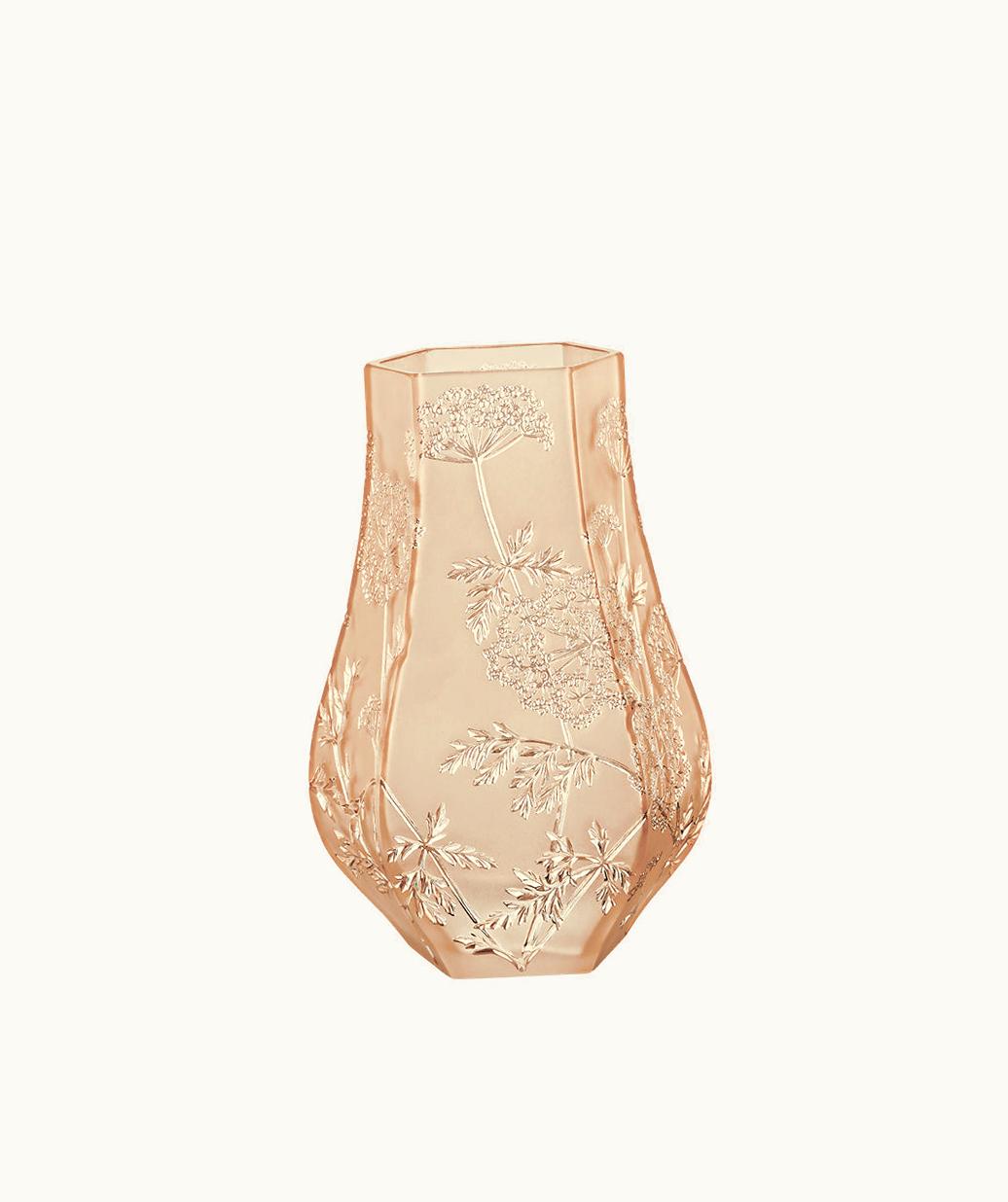 Lalique Lalique Ombelles Vase - Gold Luster Crystal