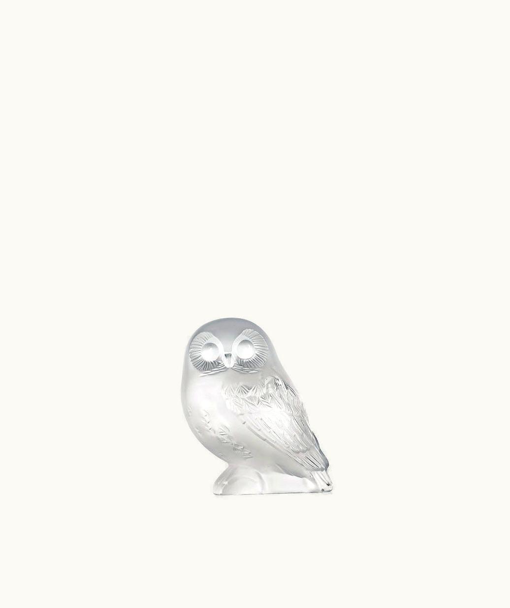 Lalique Lalique Shivers Owl Sculpture - Clear Crystal