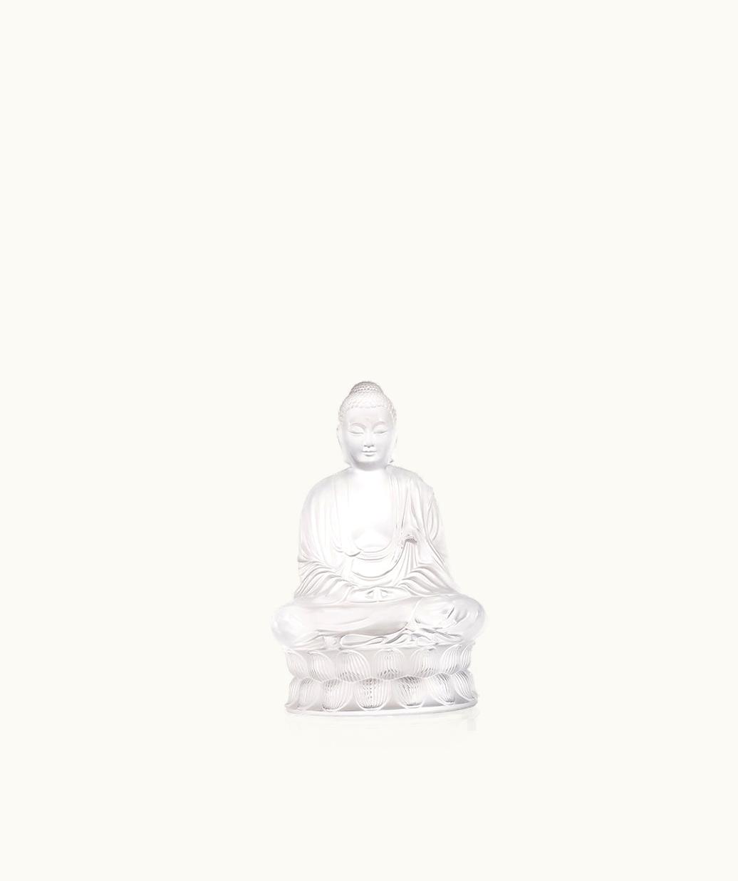 Lalique Lalique Small Buddha Sculpture - Clear Crystal