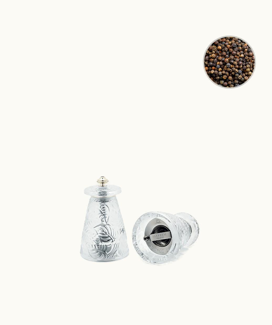 Lalique Lalique Feuilles Pepper Grinder - Clear Crystal