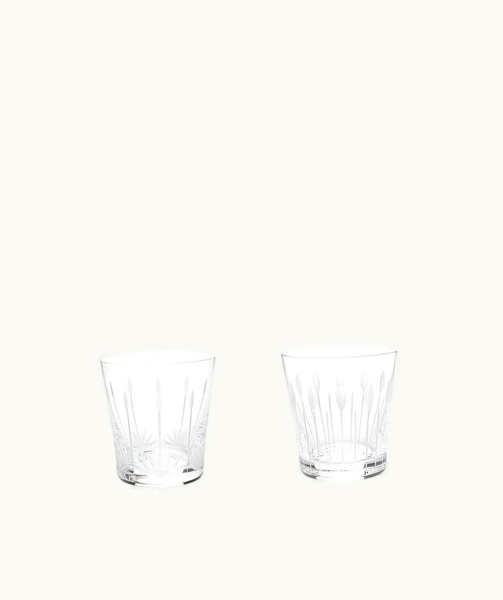 Lalique Lalique Lotus, 2 Tumblers Set 20 Cl - Clear Crystal | Buds And Blossoms Motifs