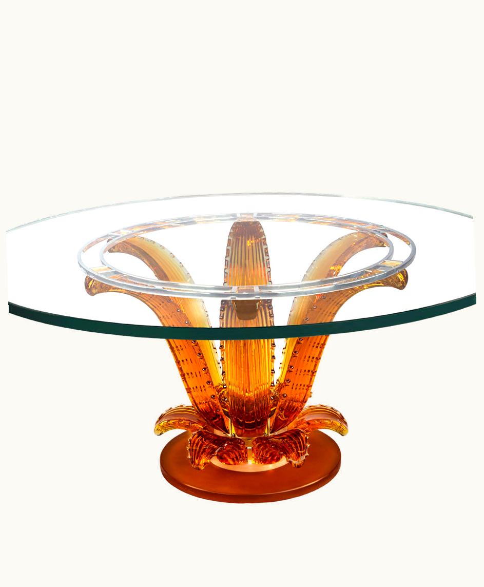 Lalique Lalique Cactus Coffee Table - Amber Crystal
