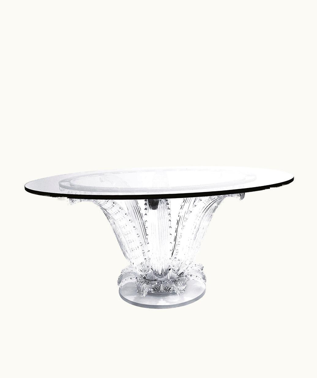 Lalique Lalique Cactus Round Table - Clear Crystal