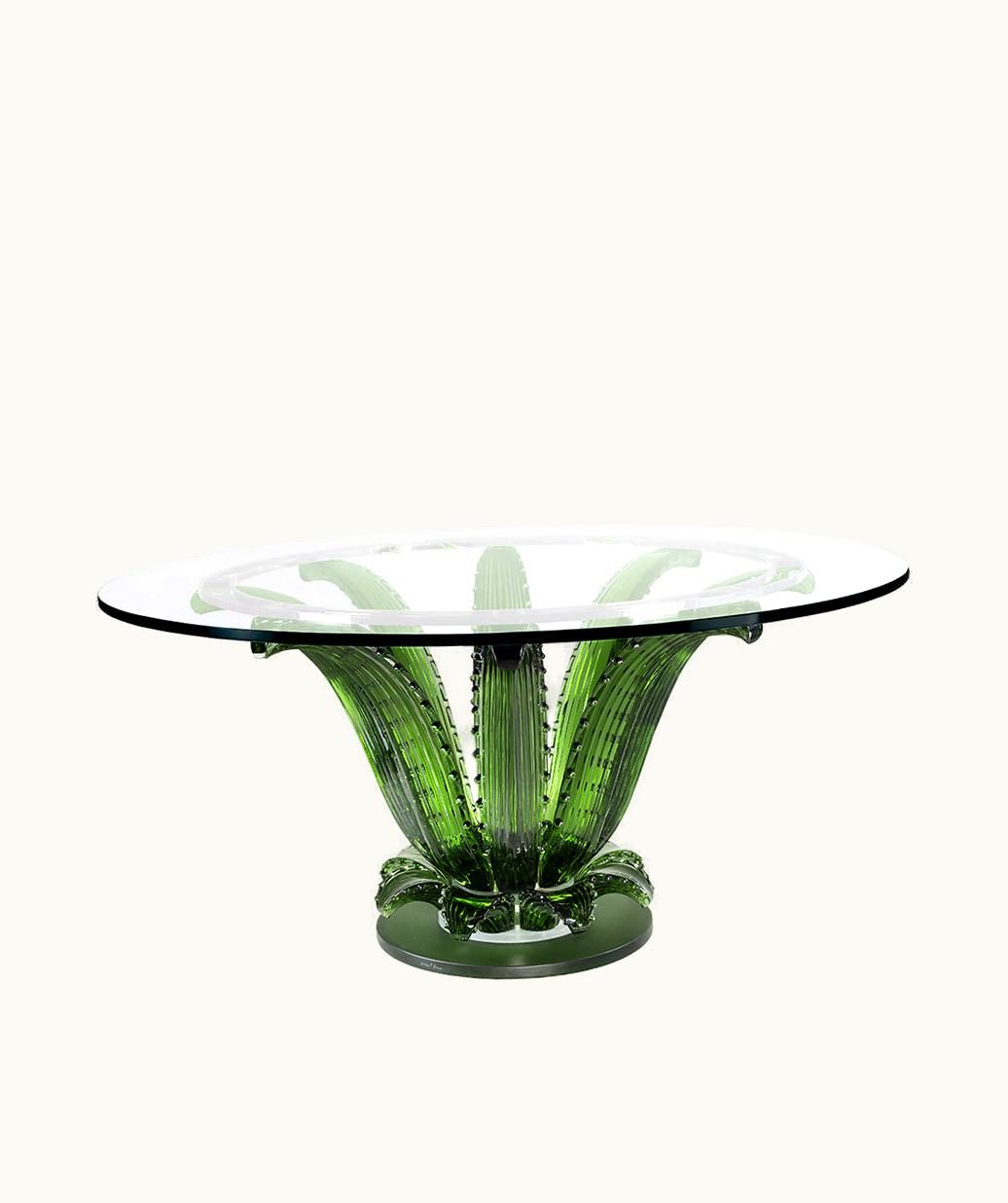 Lalique Lalique Cactus Round Table - Green Crystal