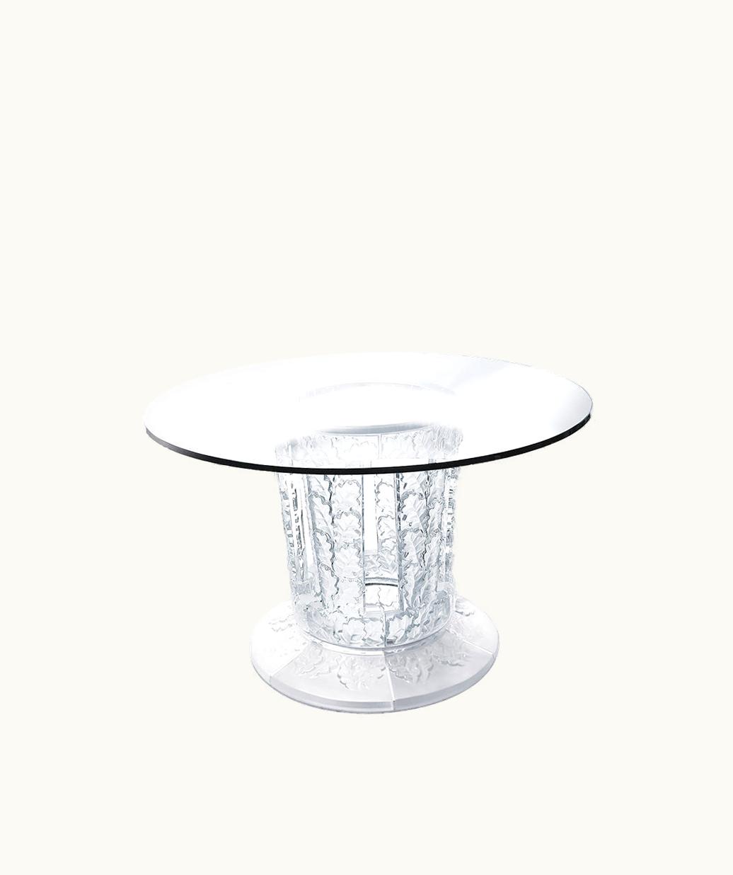 Lalique Lalique Chêne Table - Round Table, Clear Crystal