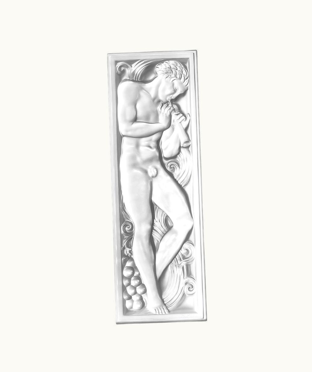 Lalique Lalique Joueur De Pipeau Decorative Panel - Clear Crystal, Right Side