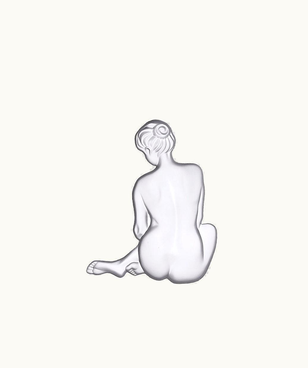 Lalique Lalique Les Causeuses Decorative Panel - Clear Crystal, Back, Small Size