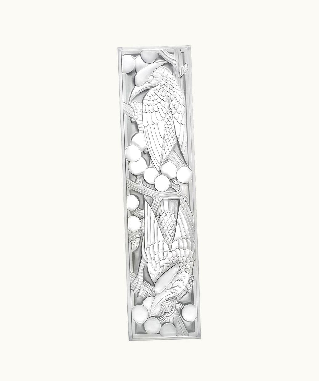Lalique Lalique Merles Et Raisins Grand Decorative Panel - Clear Crystal Non Mirrored, Lost Wax 10740700