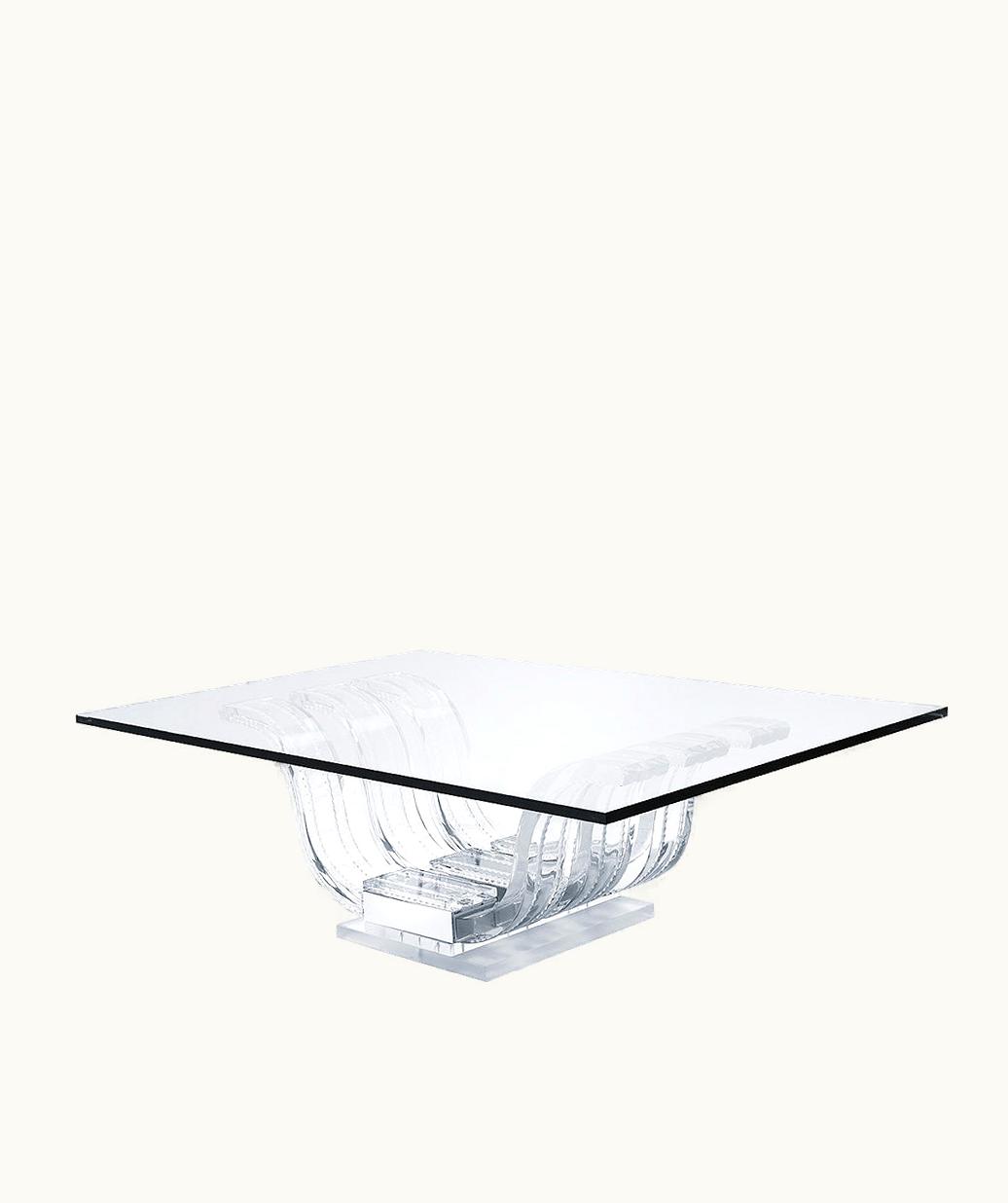 Lalique Lalique Perles d'Eau Coffee Table - Clear Crystal