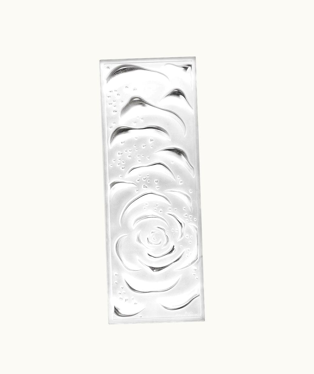 Lalique Lalique Roses Decorative Panel - Clear Crystal, Non Mirrored, Large Size