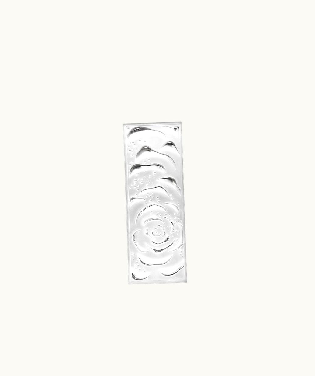 Lalique Lalique Roses Decorative Panel - Clear Crystal, Non Mirrored, Small Size