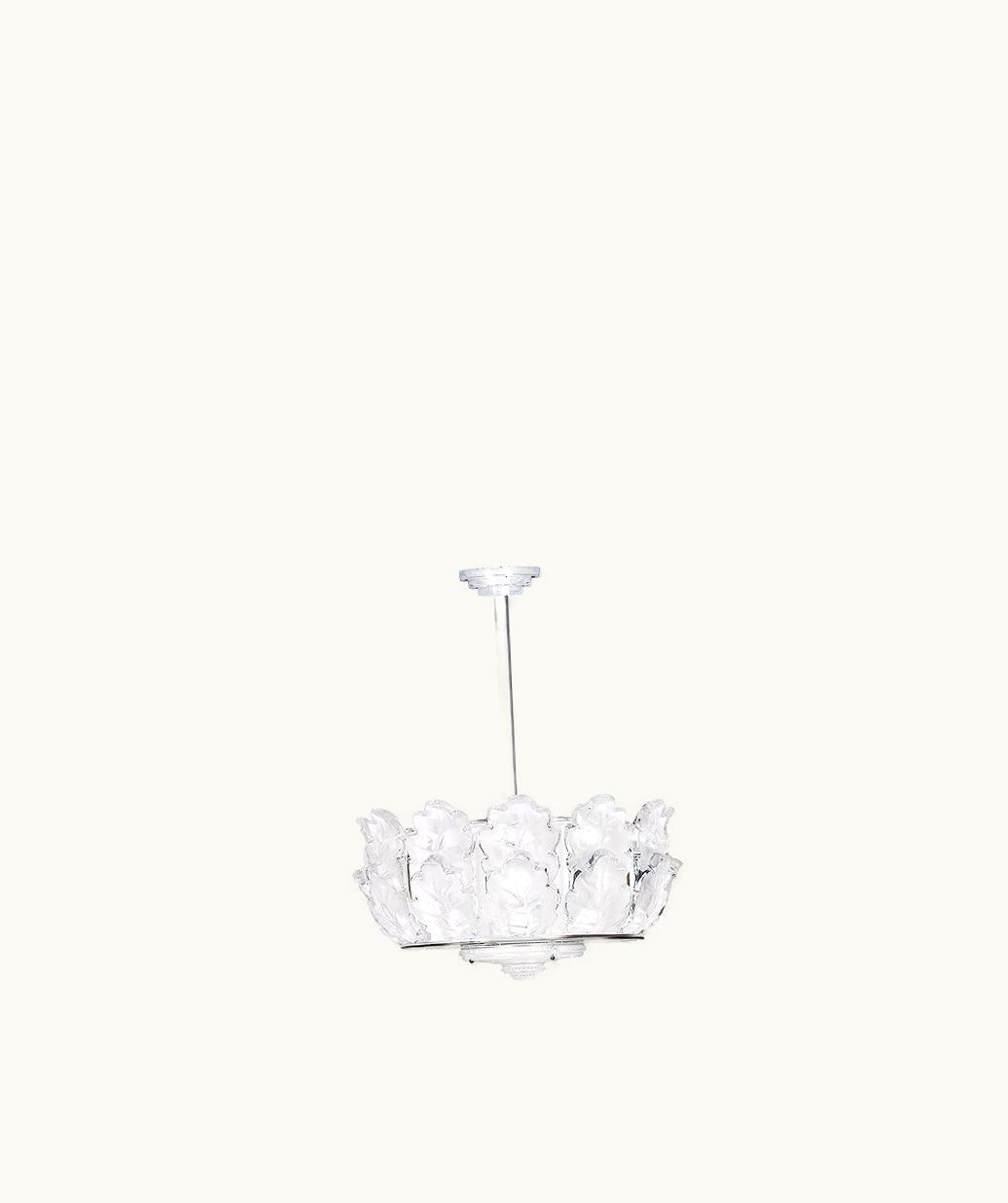 Lalique Lalique Chêne Chandelier - Clear Crystal, Chrome Finish