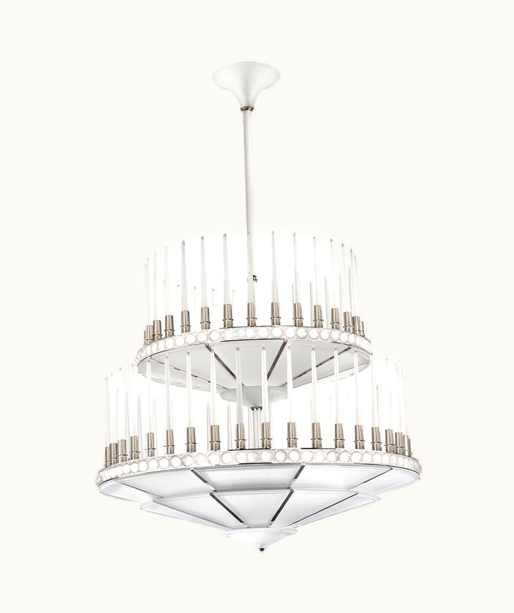 Lalique Lalique Perles Chandelier - Clear Crystal, Nickel Finish 10742200