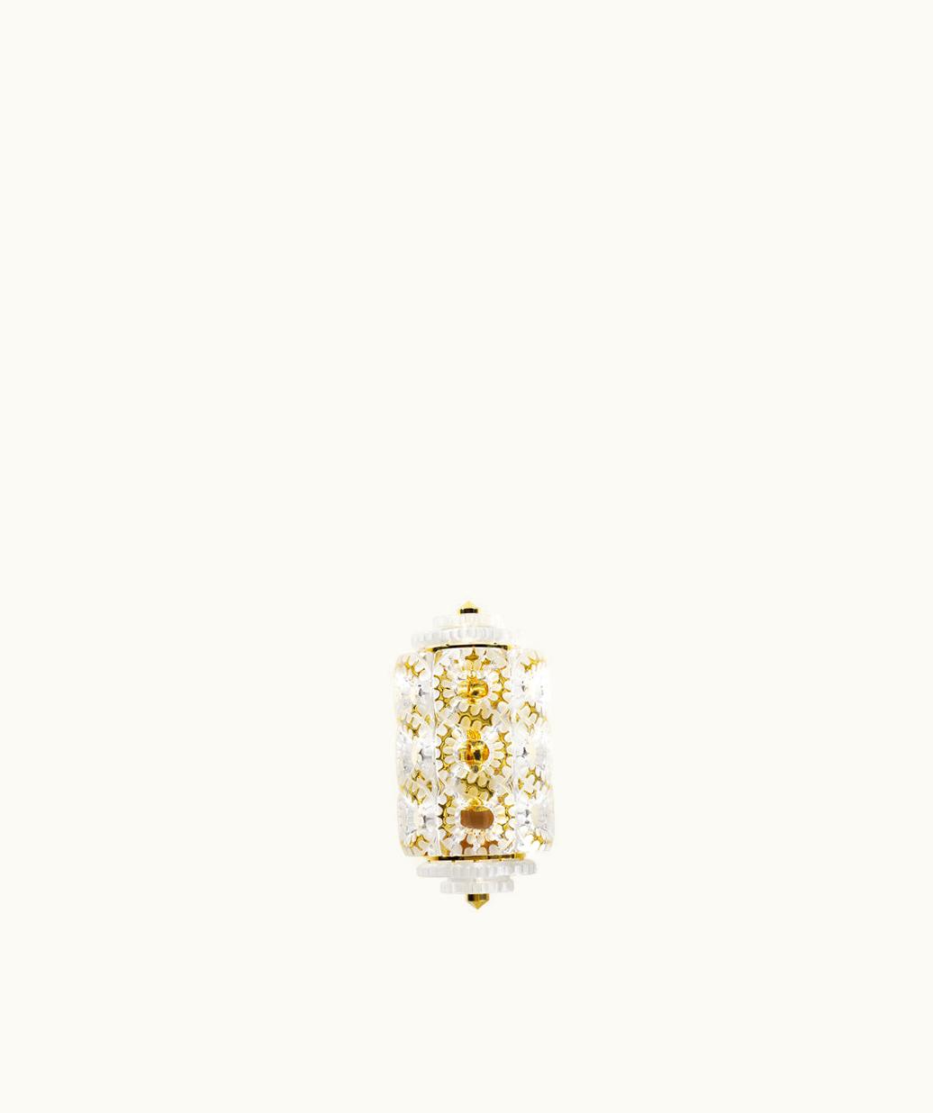 Lalique Lalique Séville Wall Sconce - Clear Crystal, Gilded Finish (1 Tier)