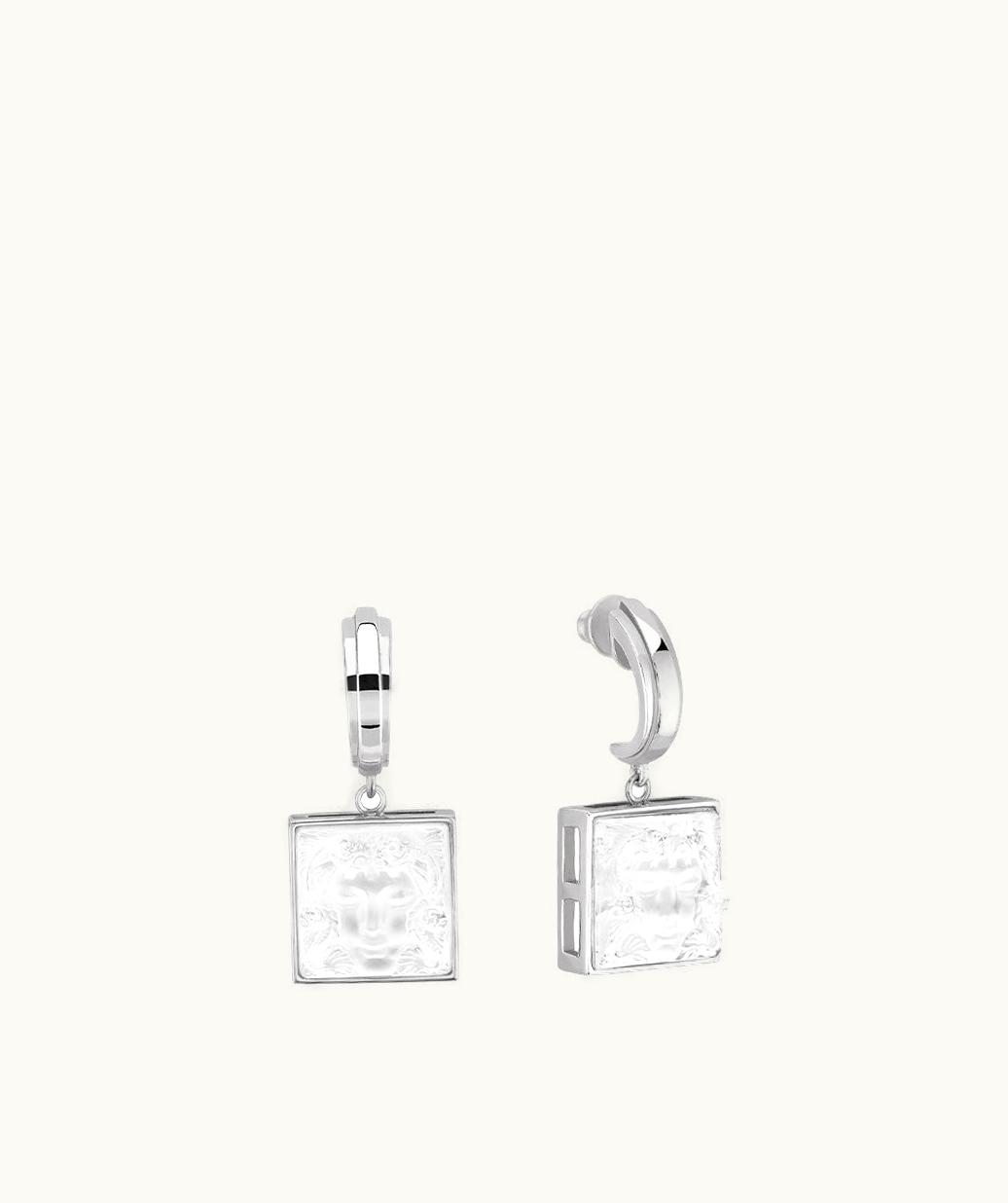 Lalique Lalique Aréthuse Earrings - Clear Crystal, Silver