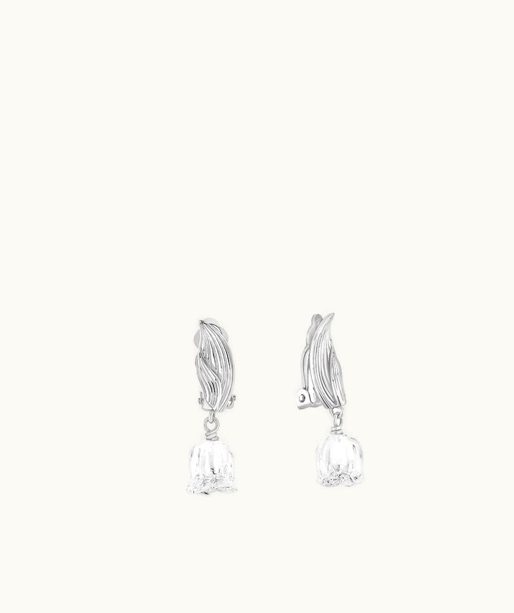 Lalique Lalique Muguet Earrings - Clear Crystal, Silver 10705300