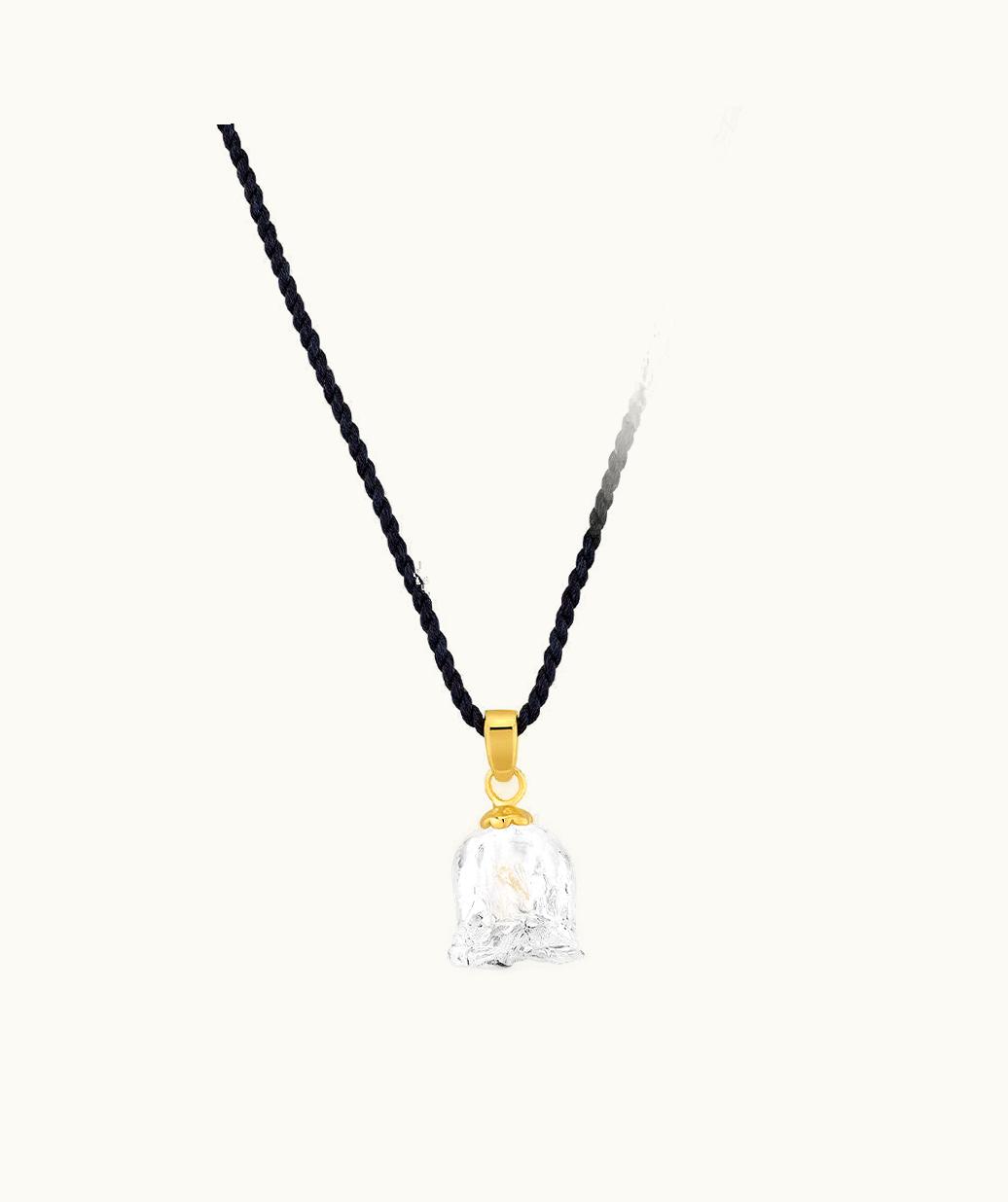 Lalique Lalique Muguet Pendant - Clear Crystal, Vermeil