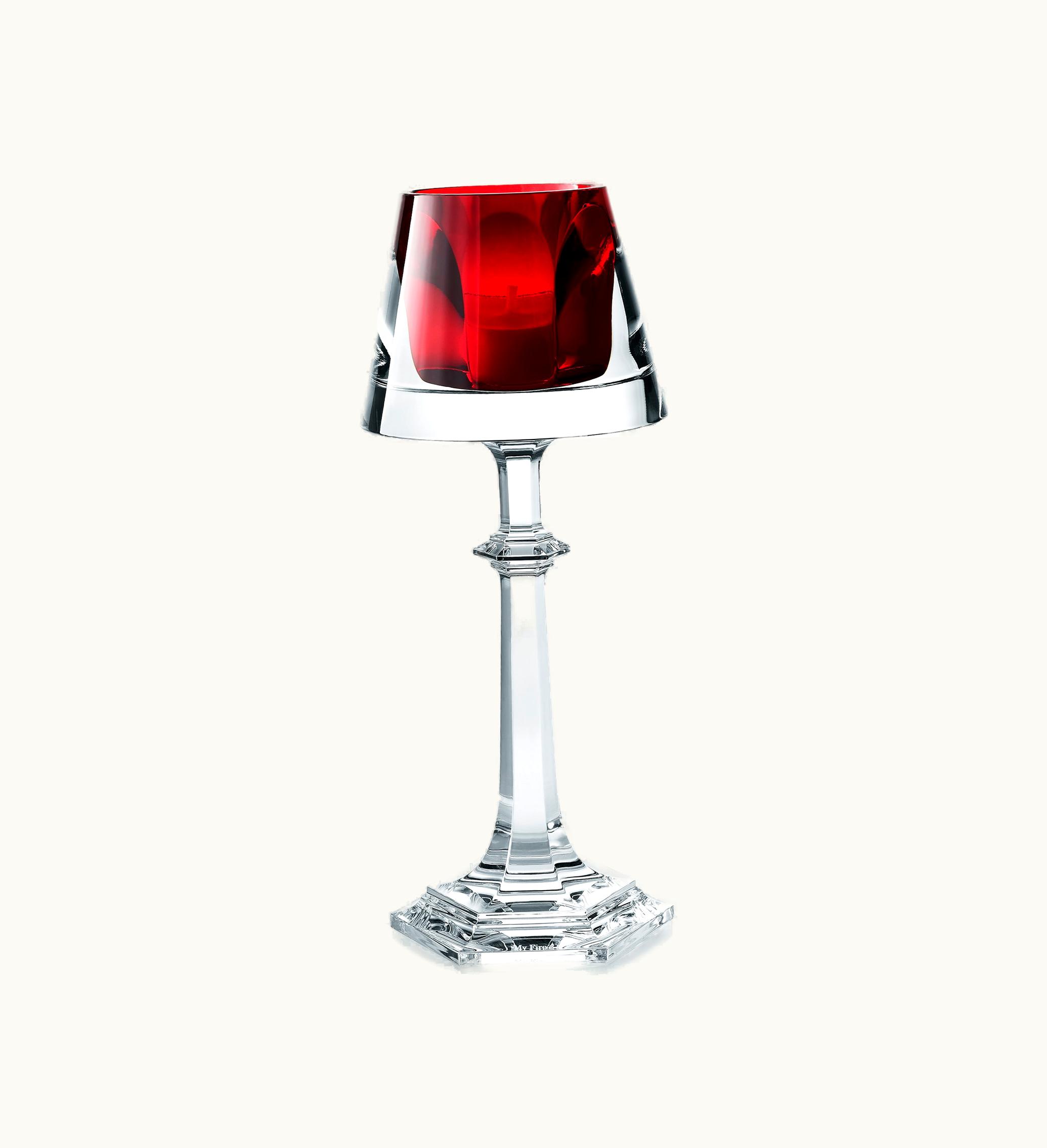 Baccarat Baccarat Harcourt My Fire Candlestick Red