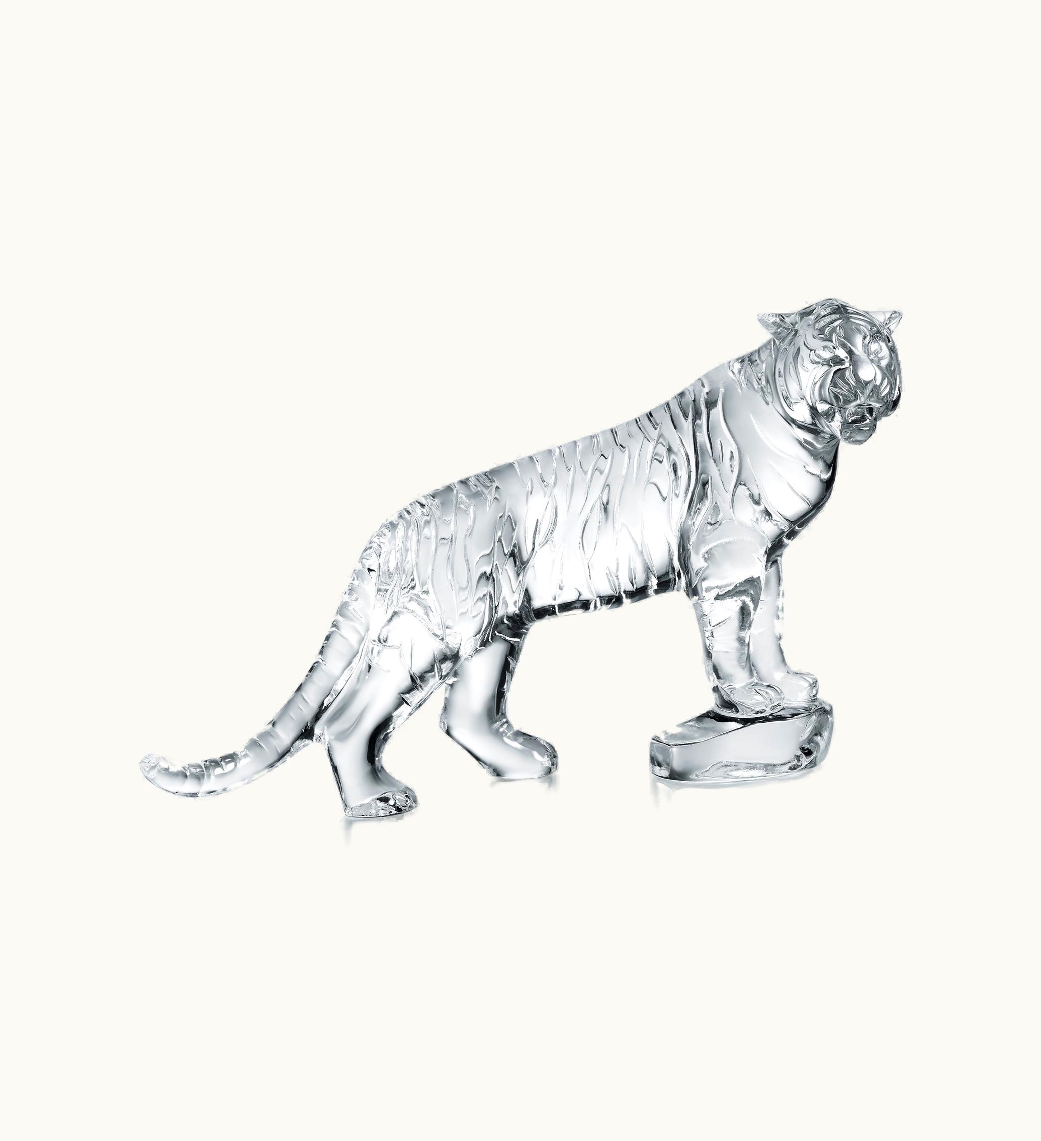 Baccarat Baccarat Roaring Bengal Sculpture