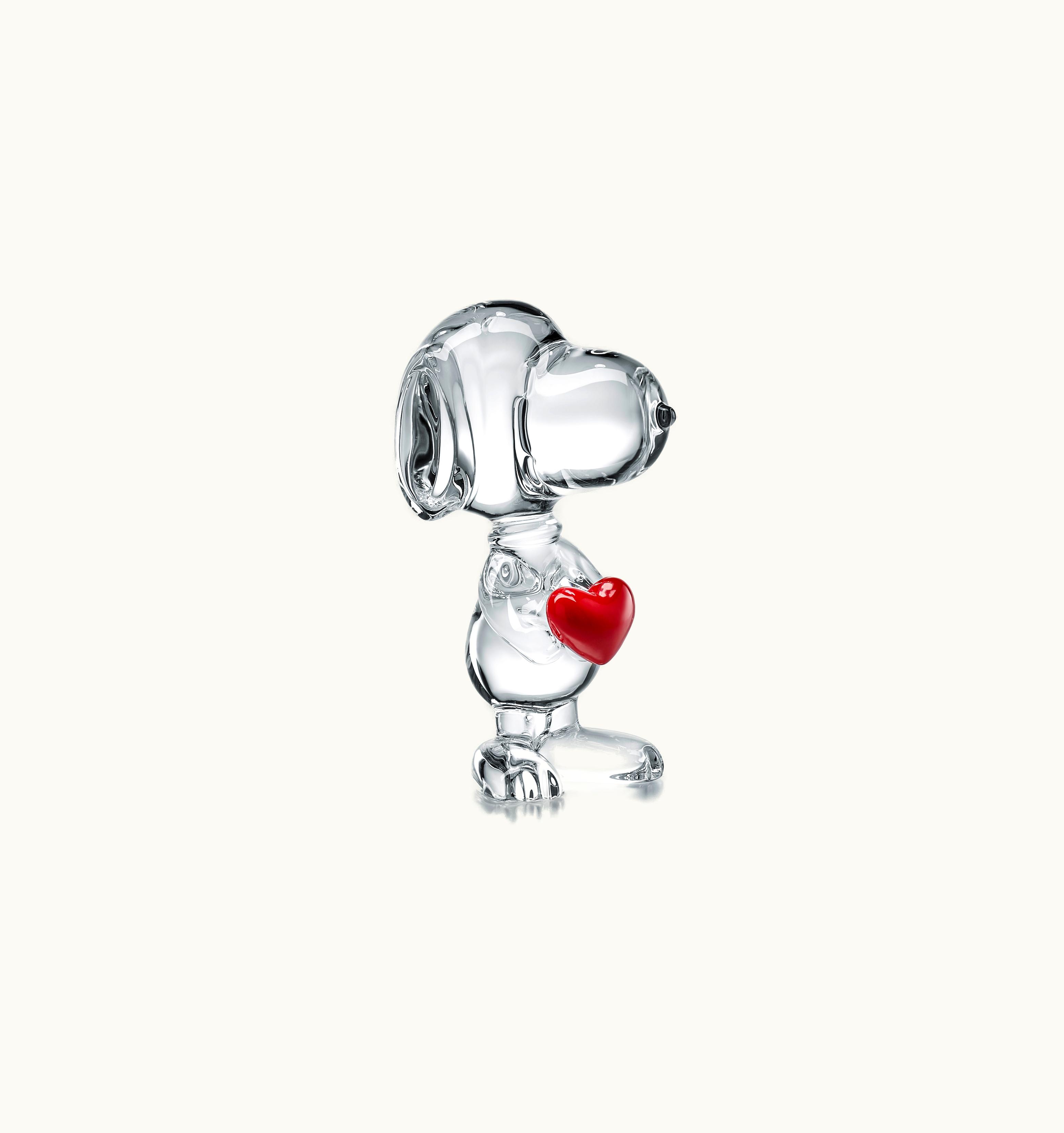 Baccarat Baccarat Snoopy Heart Figurine