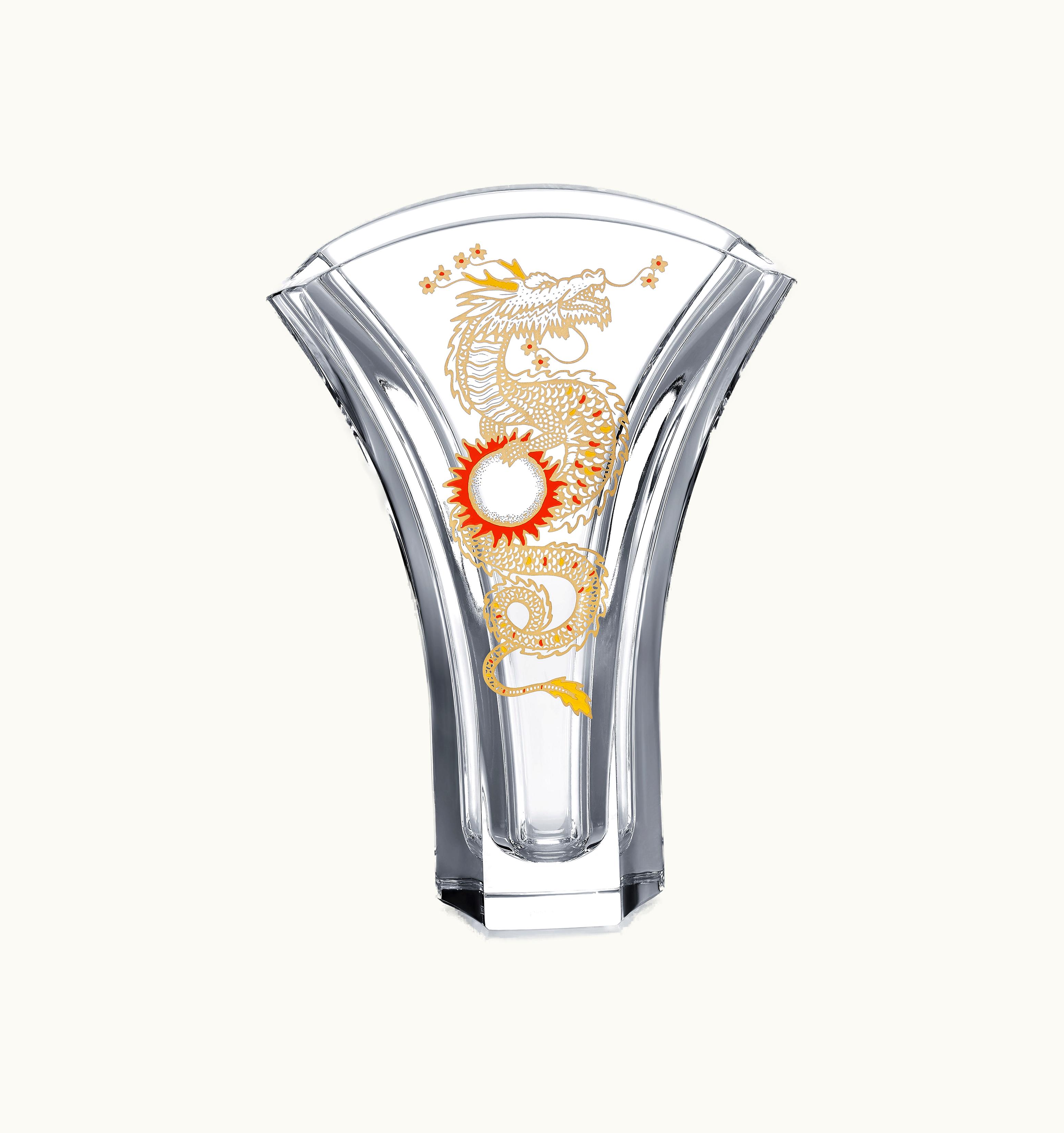 Baccarat Baccarat Ginkgo Vase Solar Dragon