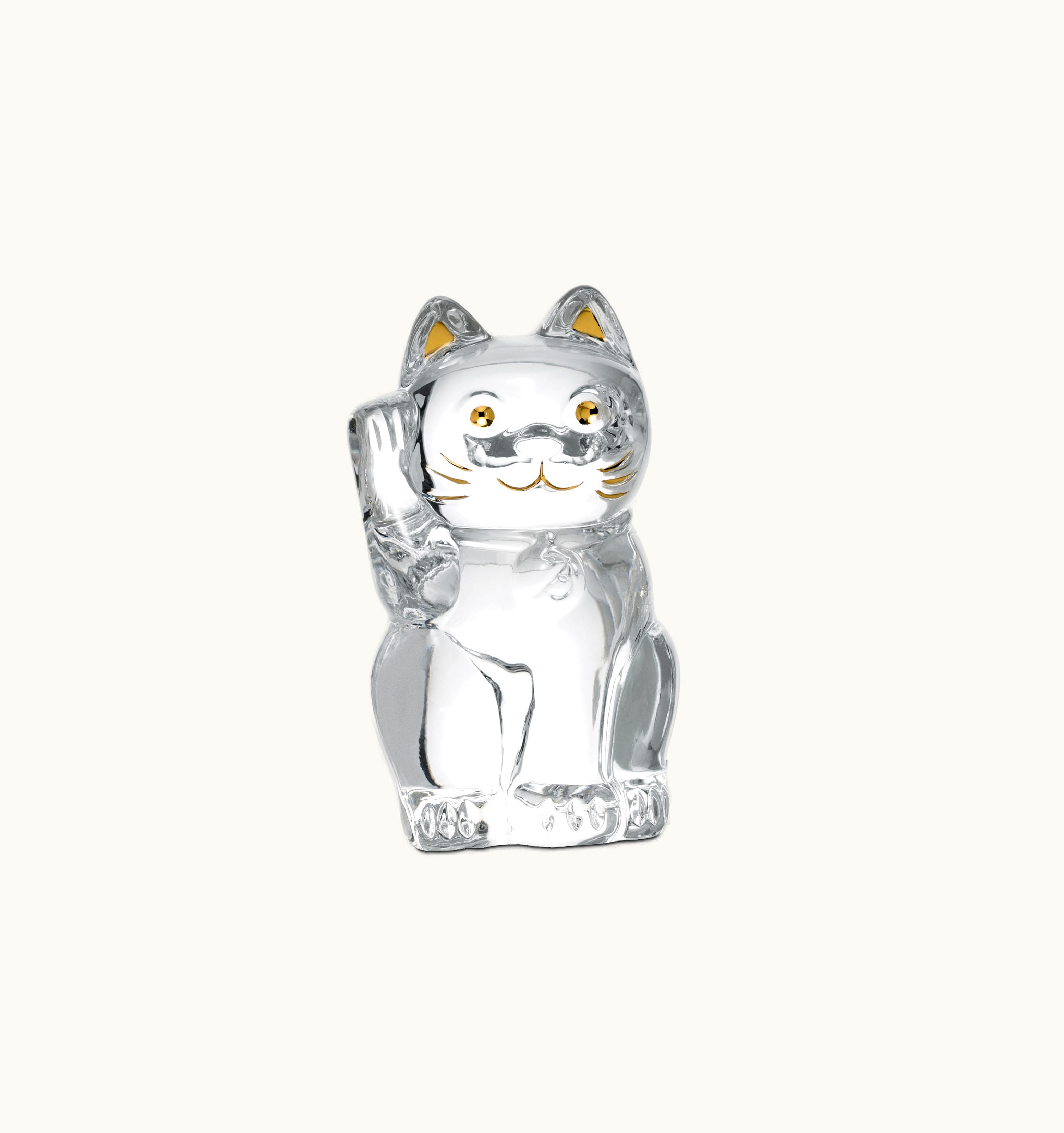 Baccarat Baccarat Cat Maneki Neko Figurine S